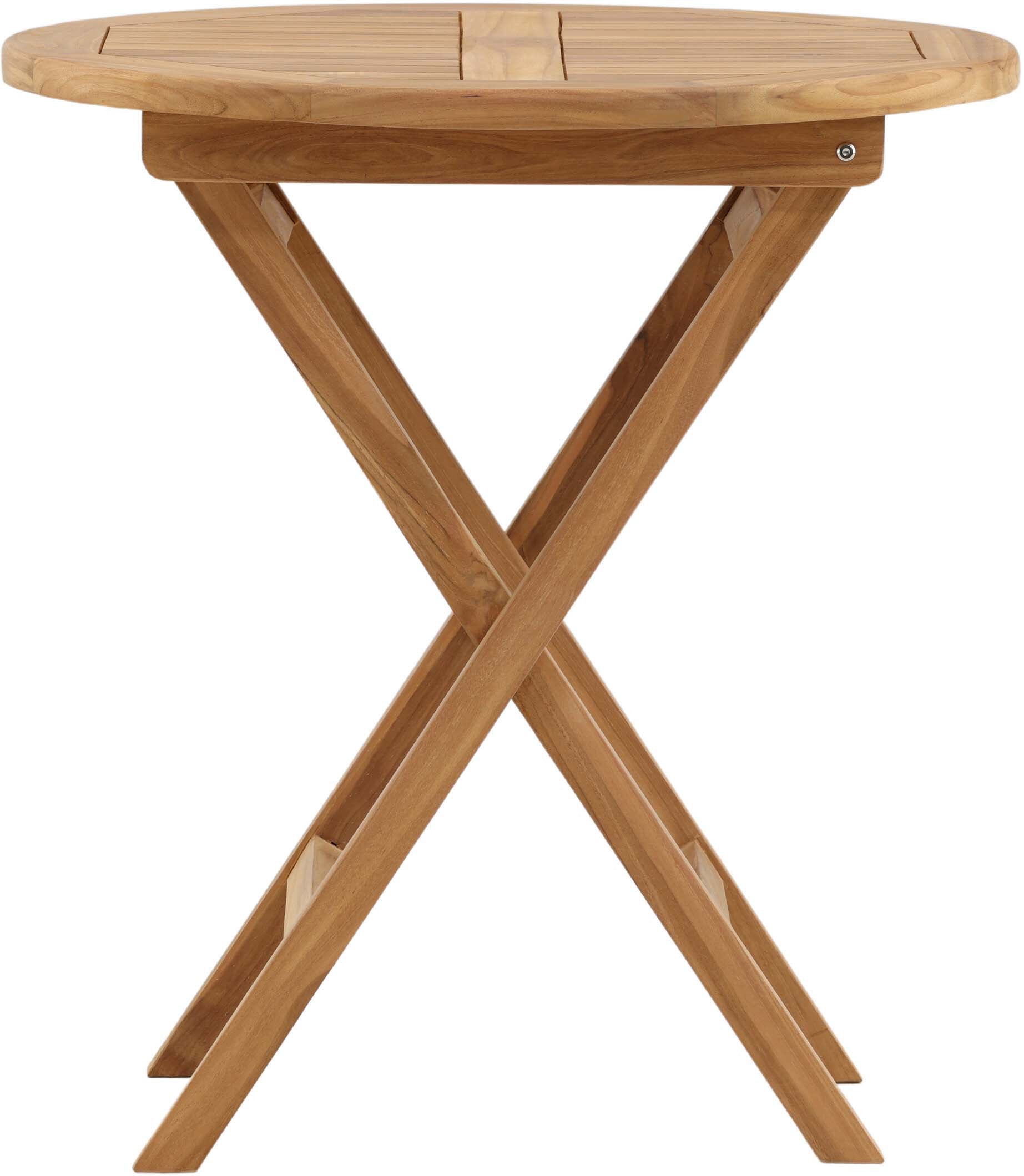 Stilvoller Outdoor-Tisch aus robustem Material, ideal für Garten oder Terrasse. Zeitloses Design, wetterbeständig und langlebig.