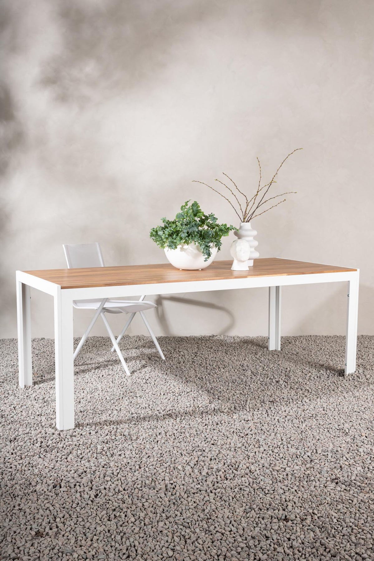 Bois Gartentisch in Natur/Weiss präsentiert im Onlineshop von KAQTU Design AG. Gartentisch ist von Venture Home