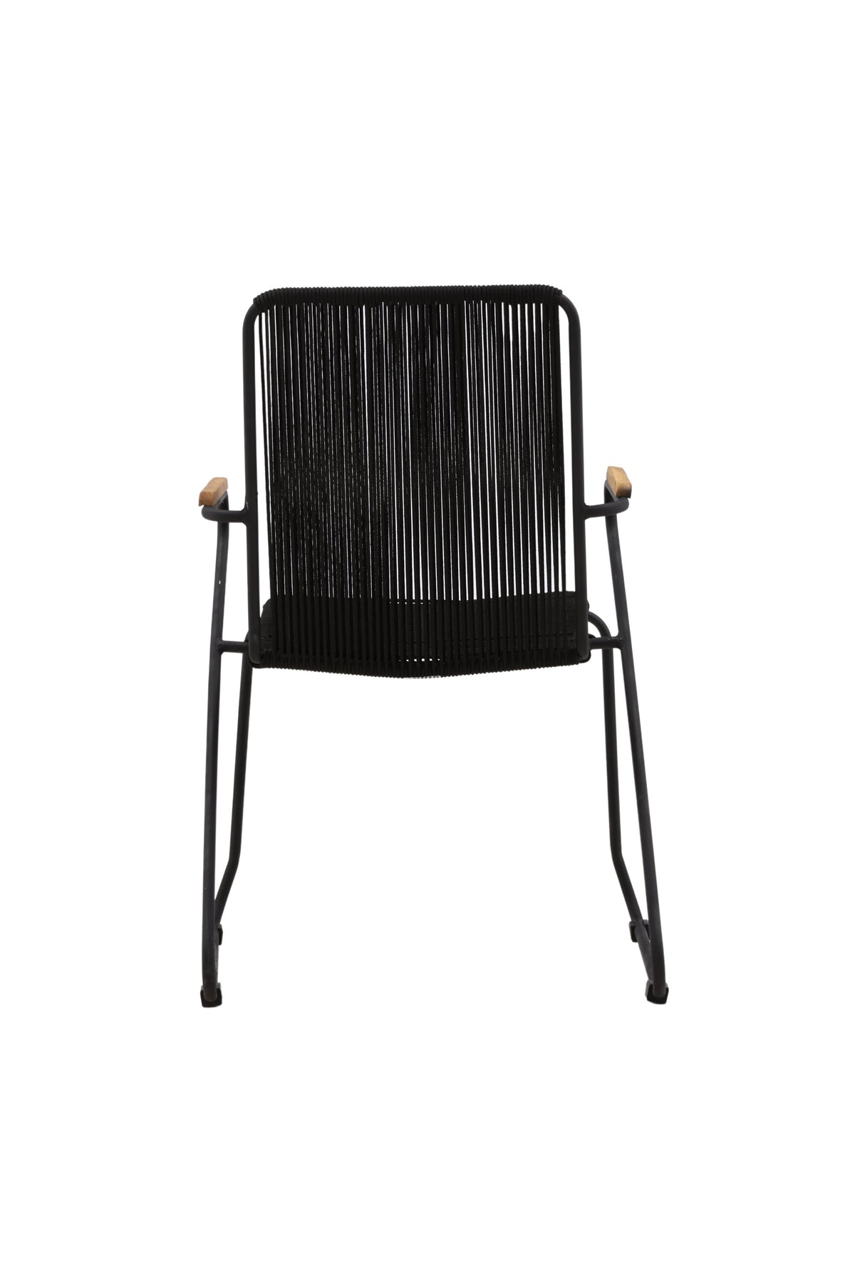 Bois Gartenstuhl in Schwarzgrau präsentiert im Onlineshop von KAQTU Design AG. Gartenstuhl mit Armlehnen ist von Venture Home