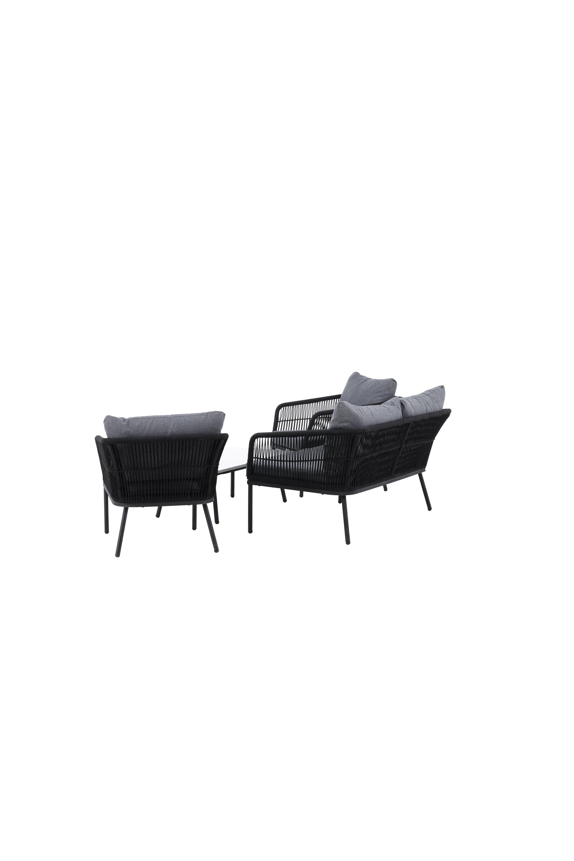 Wunderschöne Sofagarnitur in Grau präsentiert im Onlineshop von KAQTU Design AG. Loungeset ist von Venture Home