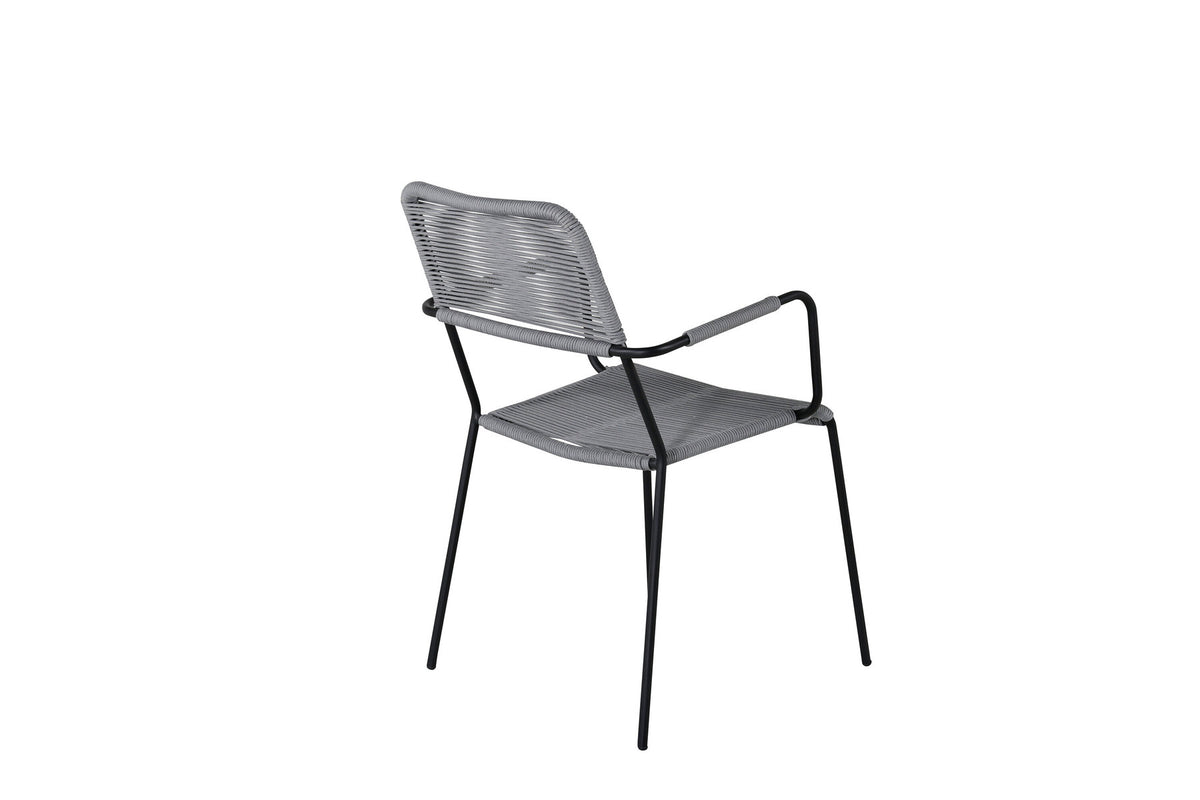 Lindos Gartenstuhl in Grau präsentiert im Onlineshop von KAQTU Design AG. Gartenstuhl ist von Venture Home