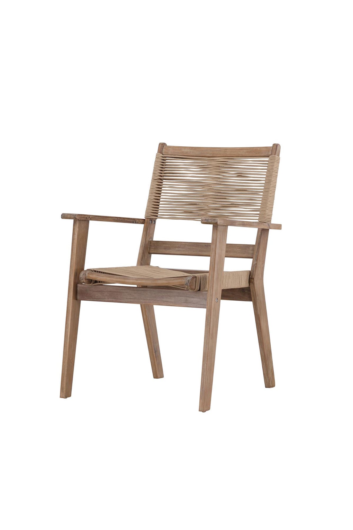 Peter Gartenstuhl in Braun präsentiert im Onlineshop von KAQTU Design AG. Gartenstuhl mit Armlehnen ist von Venture Home