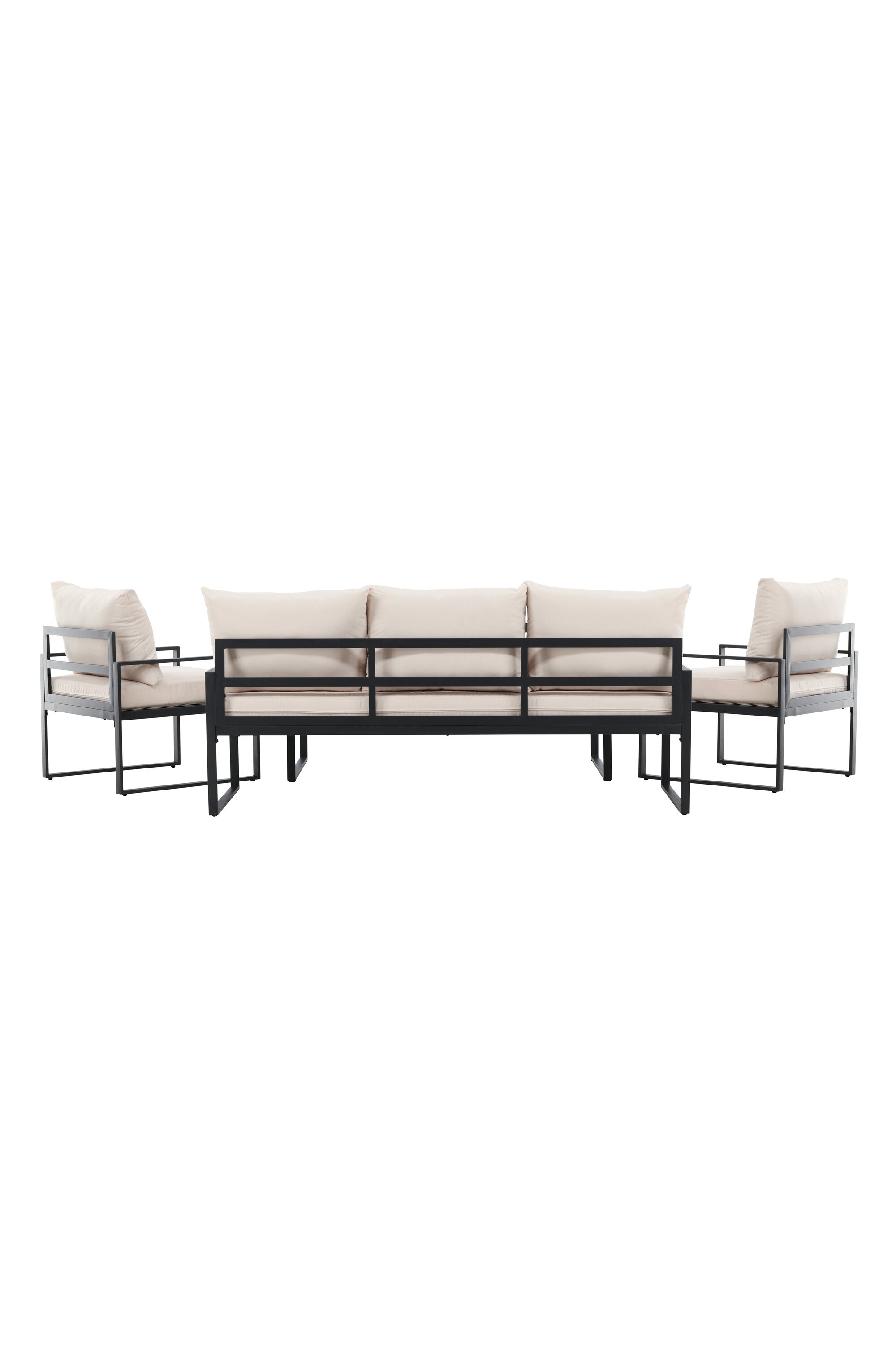 Catania Sofa Set in Beige/Schwarz präsentiert im Onlineshop von KAQTU Design AG. Loungeset ist von Venture Home