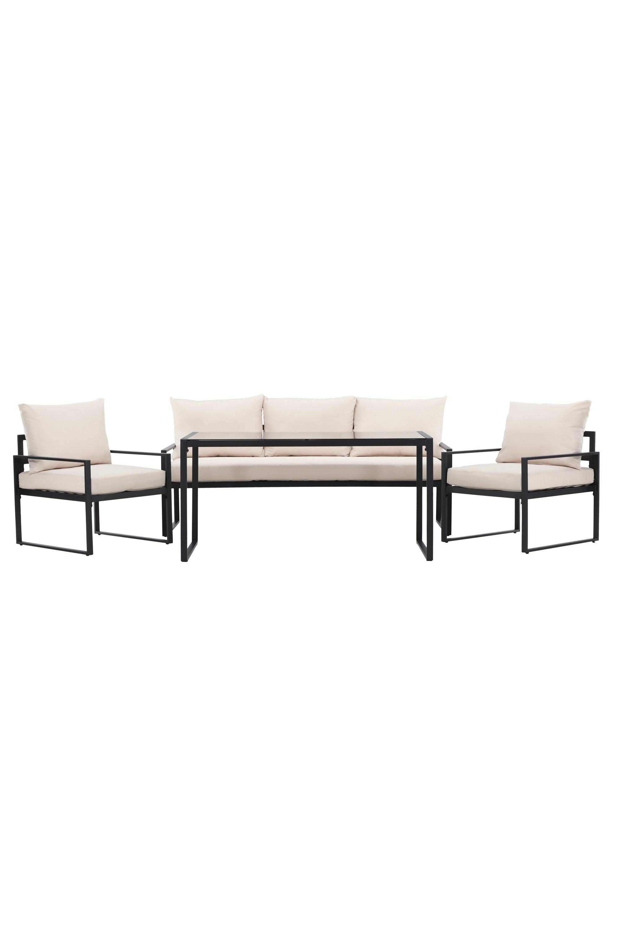 Das Catania Sofa Set von Venture Home kombiniert stilvolles Design mit Komfort, ideal für moderne Aussenbereiche.