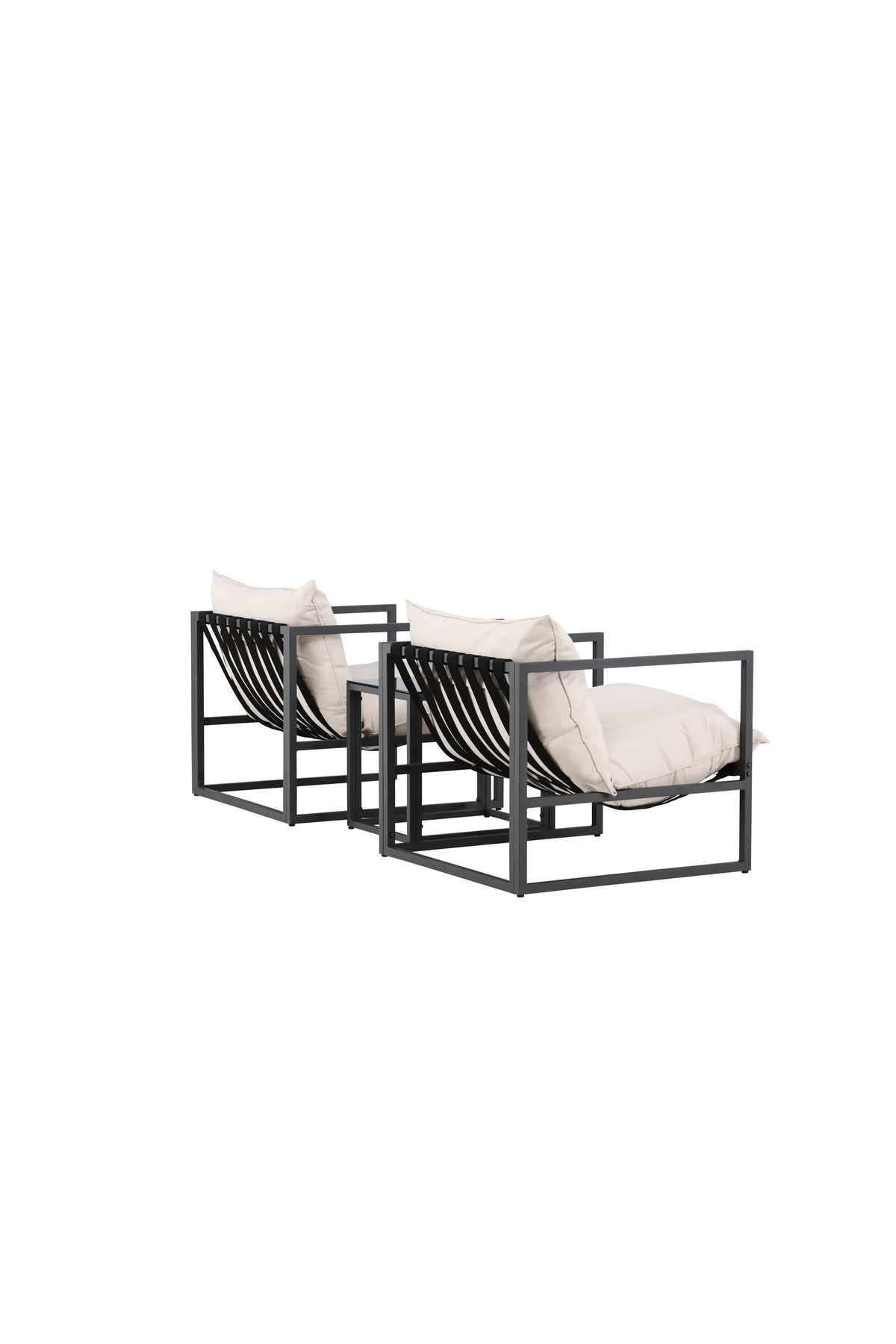 Messina Lounge Set in Schwarz präsentiert im Onlineshop von KAQTU Design AG. Loungeset ist von Venture Home