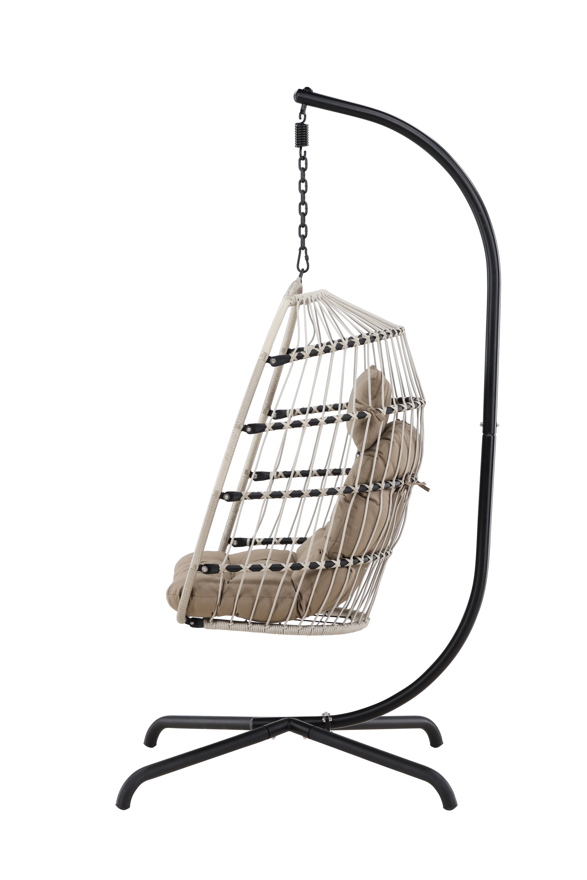 Der Trezza Hängesessel von Venture Home kombiniert modernes Design mit Komfort für entspannte Momente in Ihrem Zuhause.