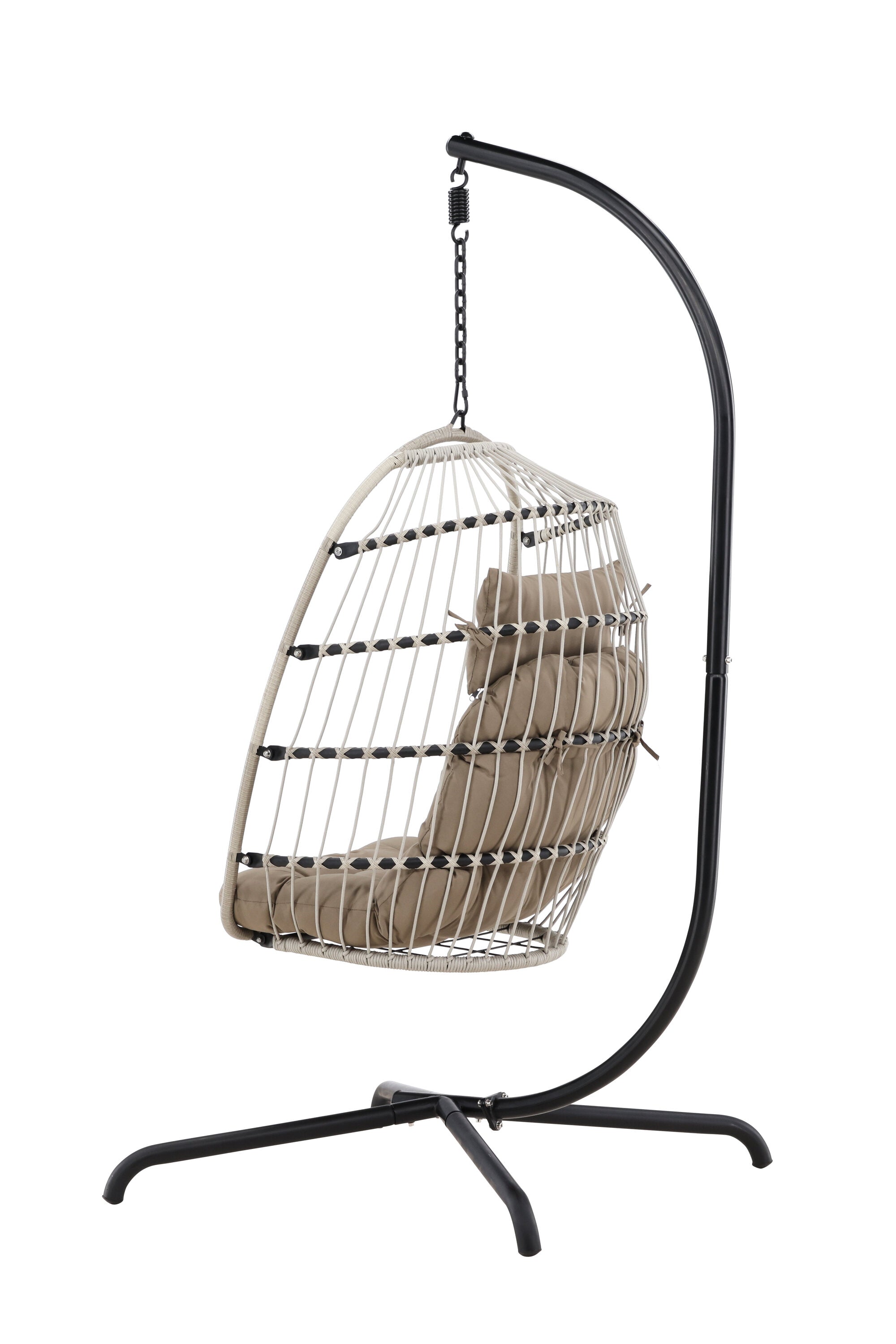 Der Trezza Hängesessel von Venture Home bietet stilvollen Komfort und modernes Design für entspannte Momente.