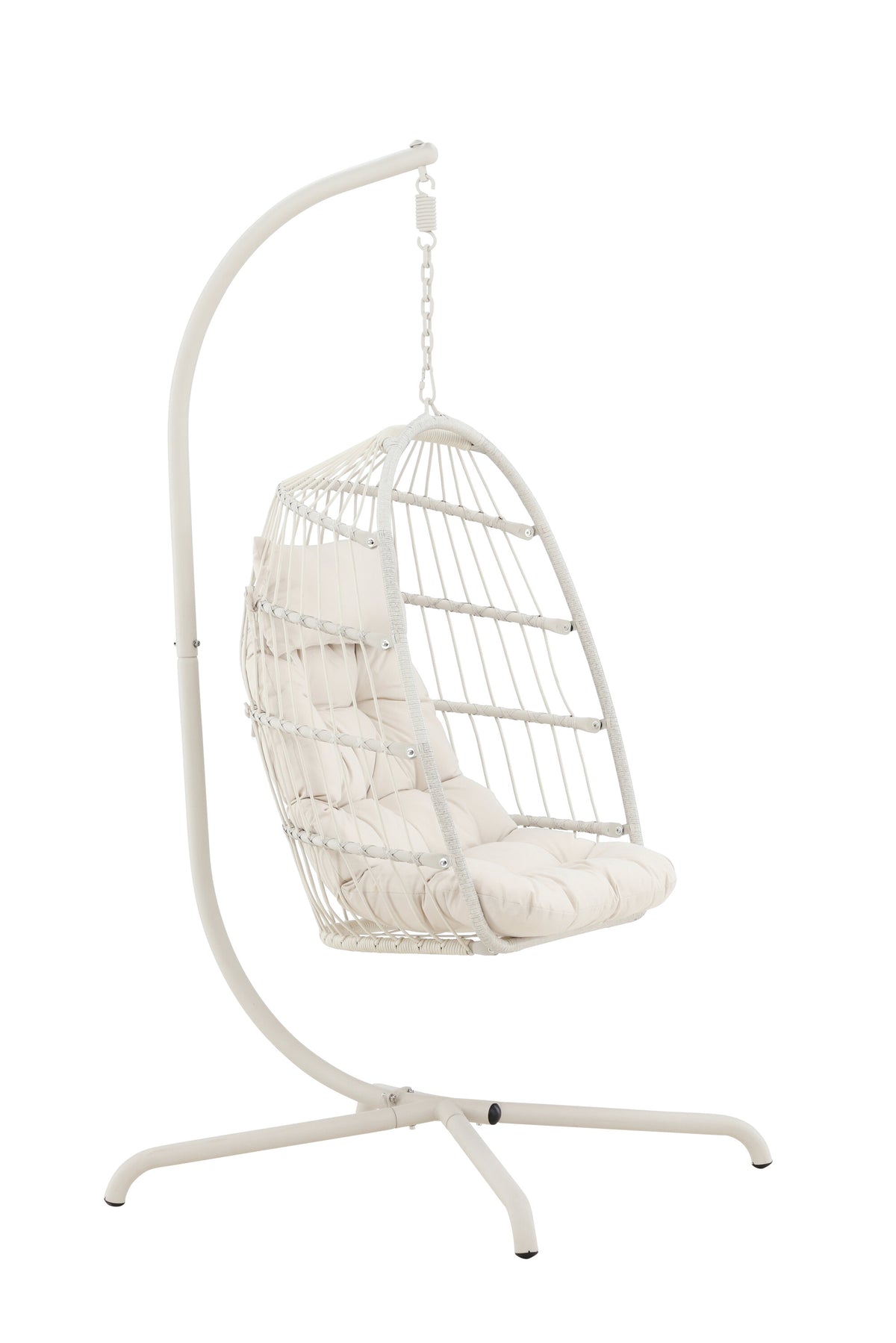 Trezza Hängesessel in Beige präsentiert im Onlineshop von KAQTU Design AG. Hängestuhl ist von Venture Home