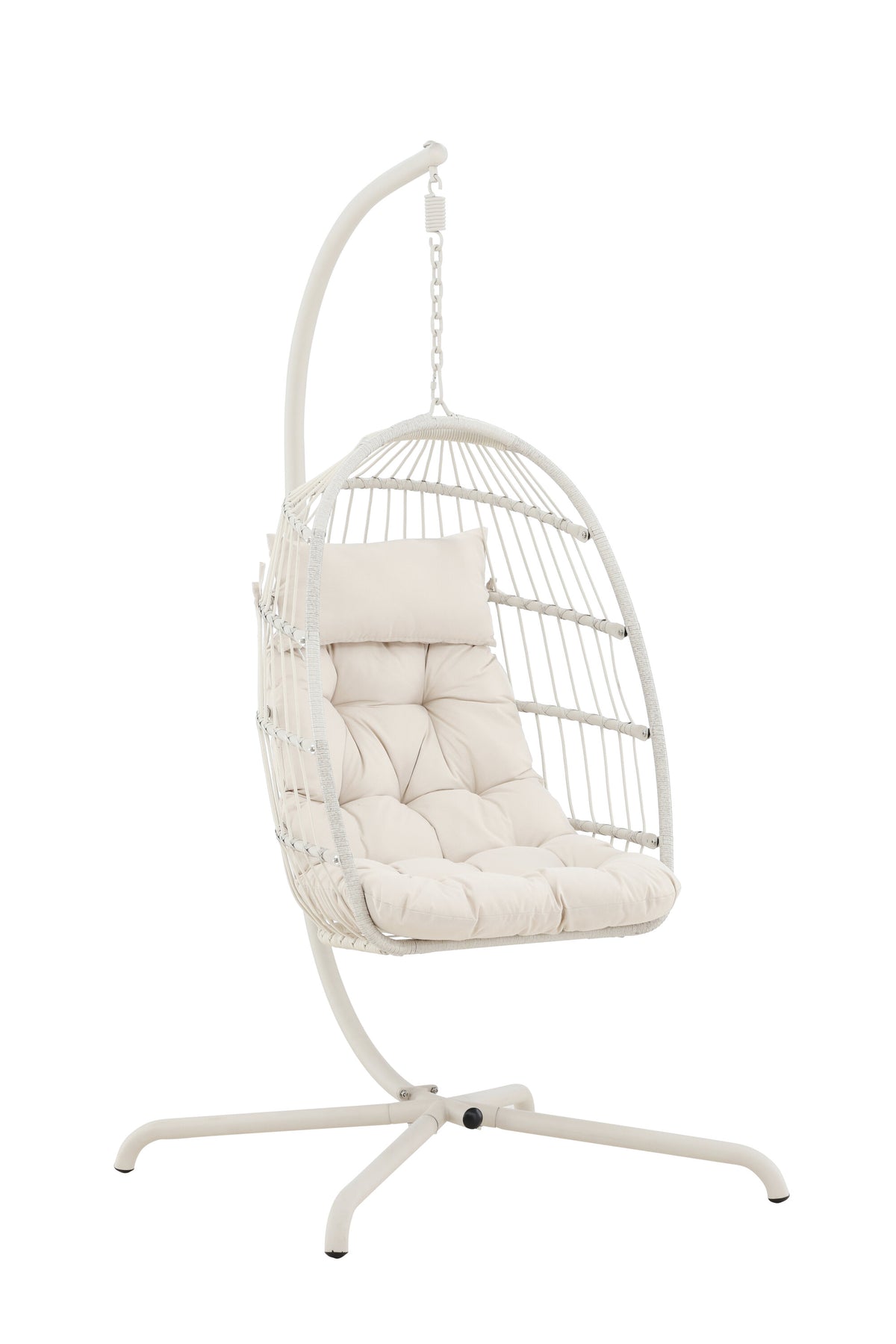 Trezza Hängesessel in Beige präsentiert im Onlineshop von KAQTU Design AG. Hängestuhl ist von Venture Home