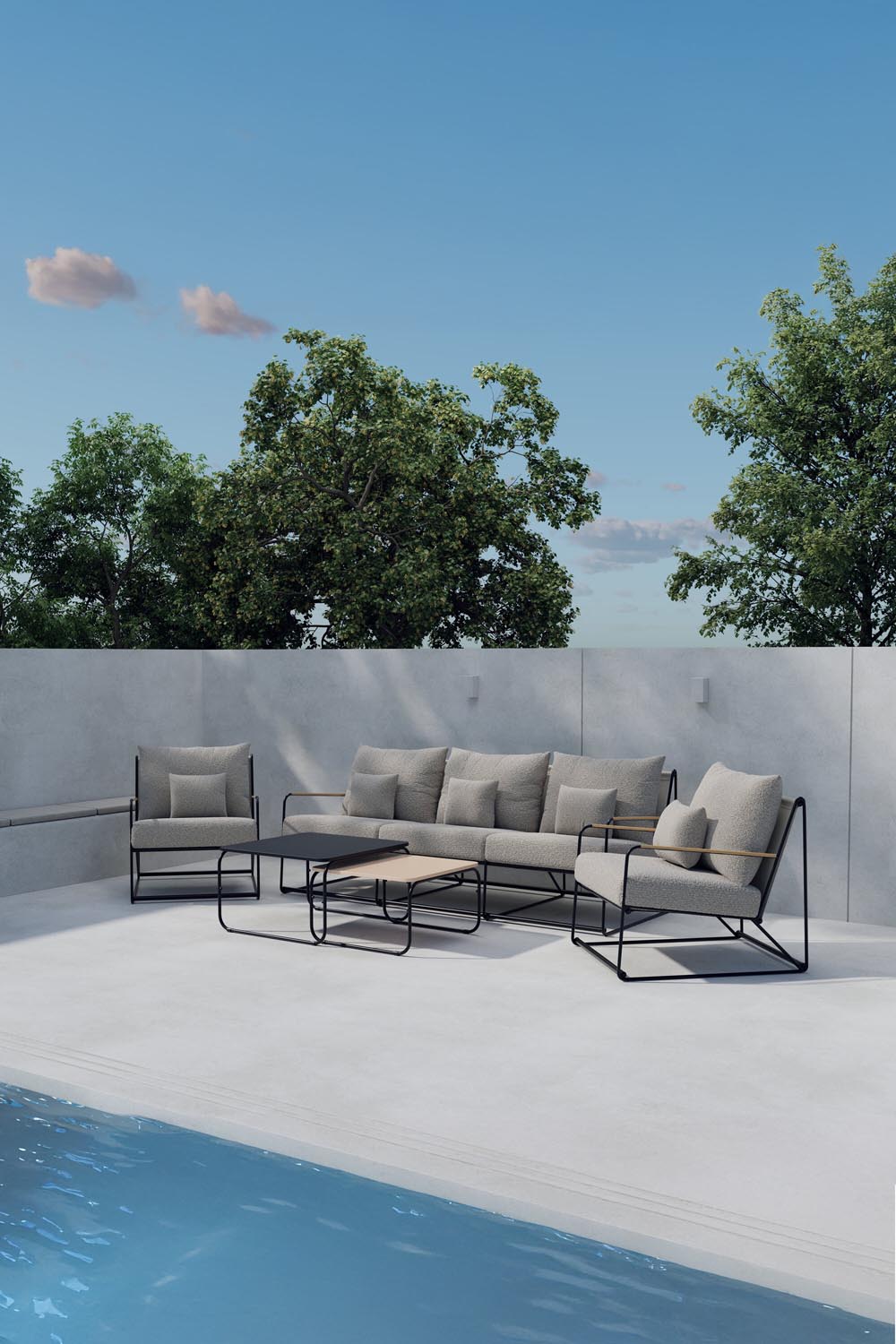 Palazzo Lounge Set in präsentiert im Onlineshop von KAQTU Design AG. Loungeset ist von Venture Home