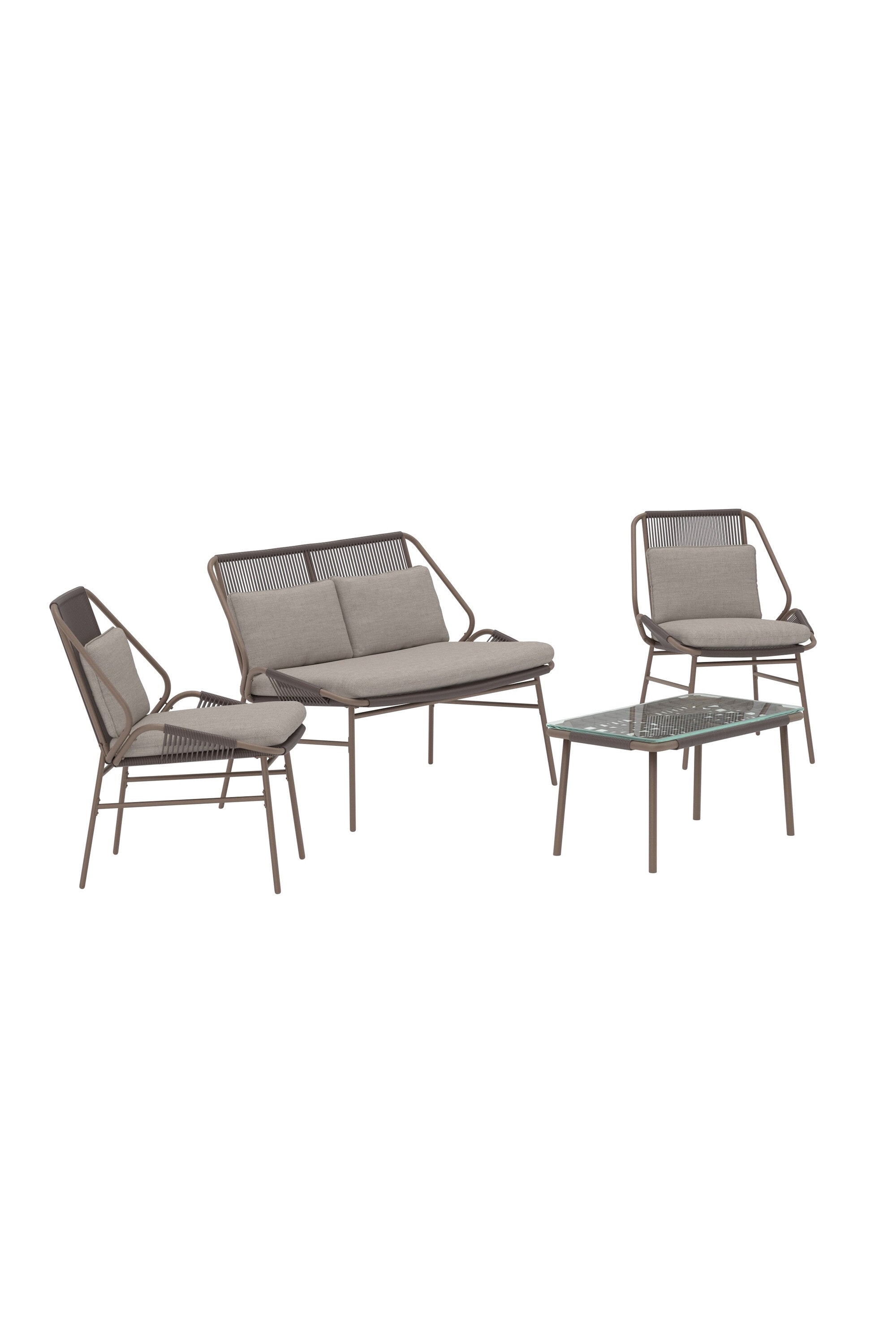 Zakynthos Sofa-Set in Braun präsentiert im Onlineshop von KAQTU Design AG. Loungeset ist von Venture Home