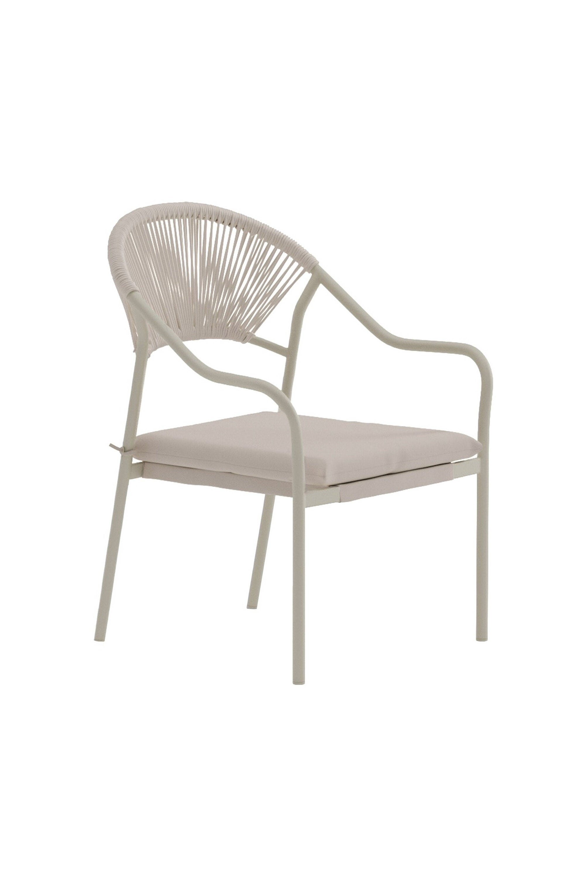 Paros Esszimmerstuhl in Beige präsentiert im Onlineshop von KAQTU Design AG. Gartenstuhl mit Armlehnen ist von Venture Home