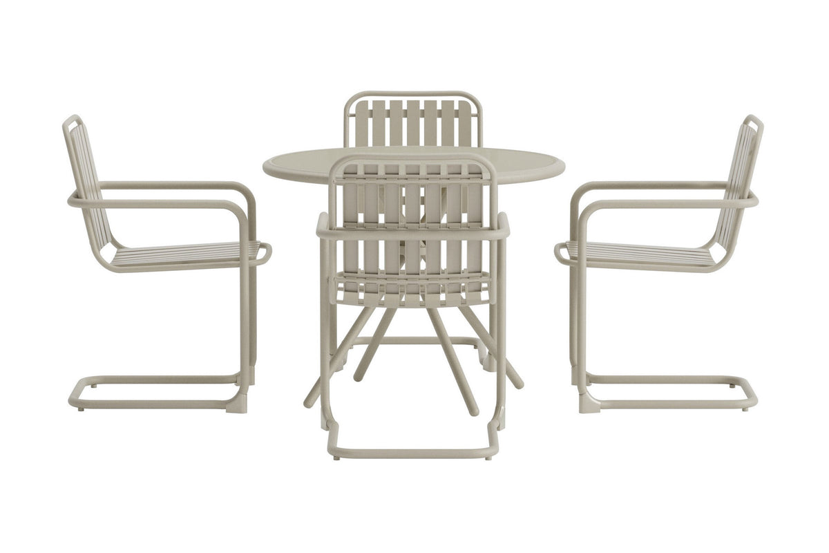 Chios Gartentischset in Beige präsentiert im Onlineshop von KAQTU Design AG. Gartentischset ist von Venture Home