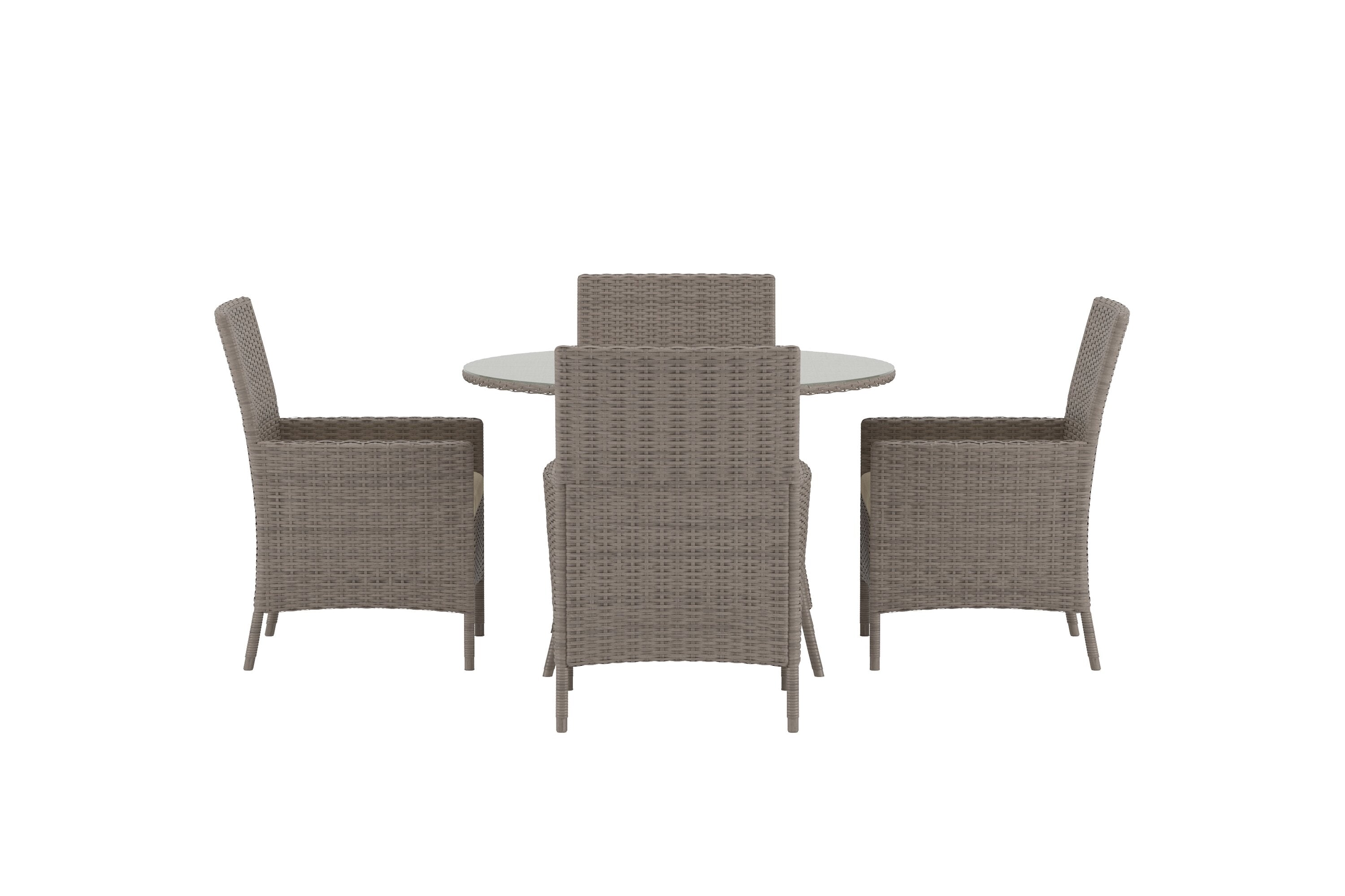 Lefkas Gartentischset in Braun präsentiert im Onlineshop von KAQTU Design AG. Gartentischset ist von Venture Home