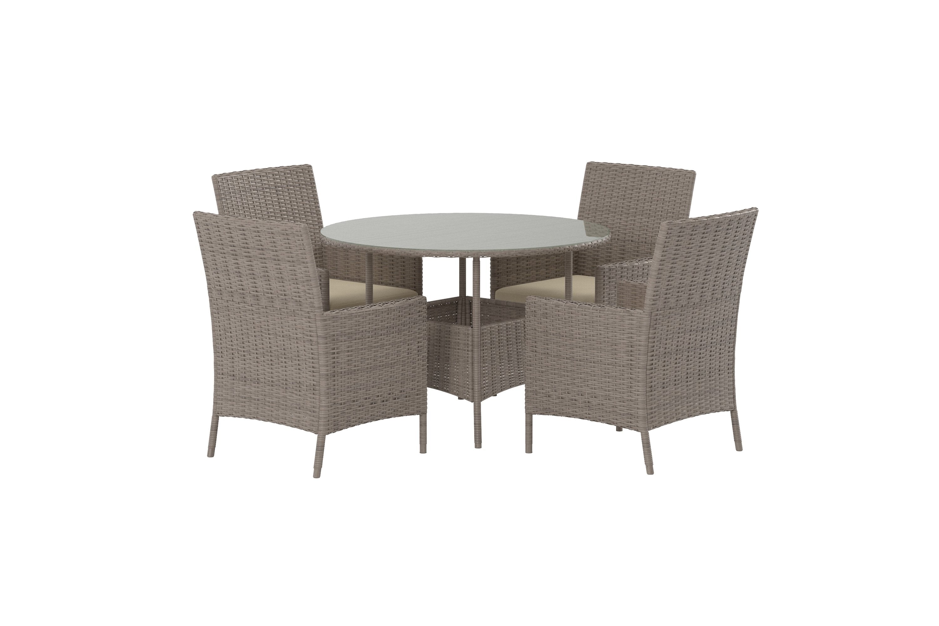 Lefkas Gartentischset in Braun präsentiert im Onlineshop von KAQTU Design AG. Gartentischset ist von Venture Home