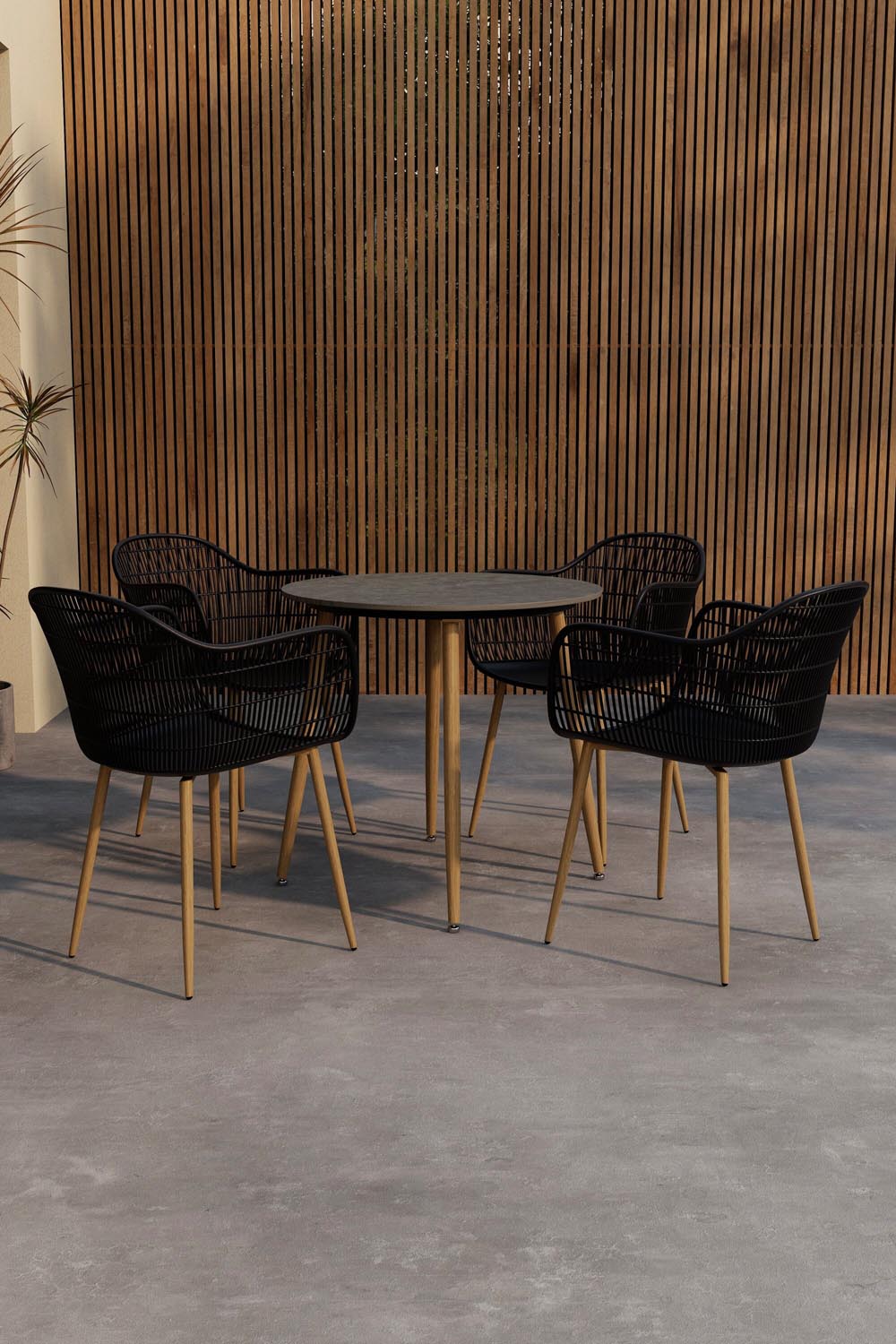 Anafi Dining Set in präsentiert im Onlineshop von KAQTU Design AG. Gartentischset ist von Venture Home