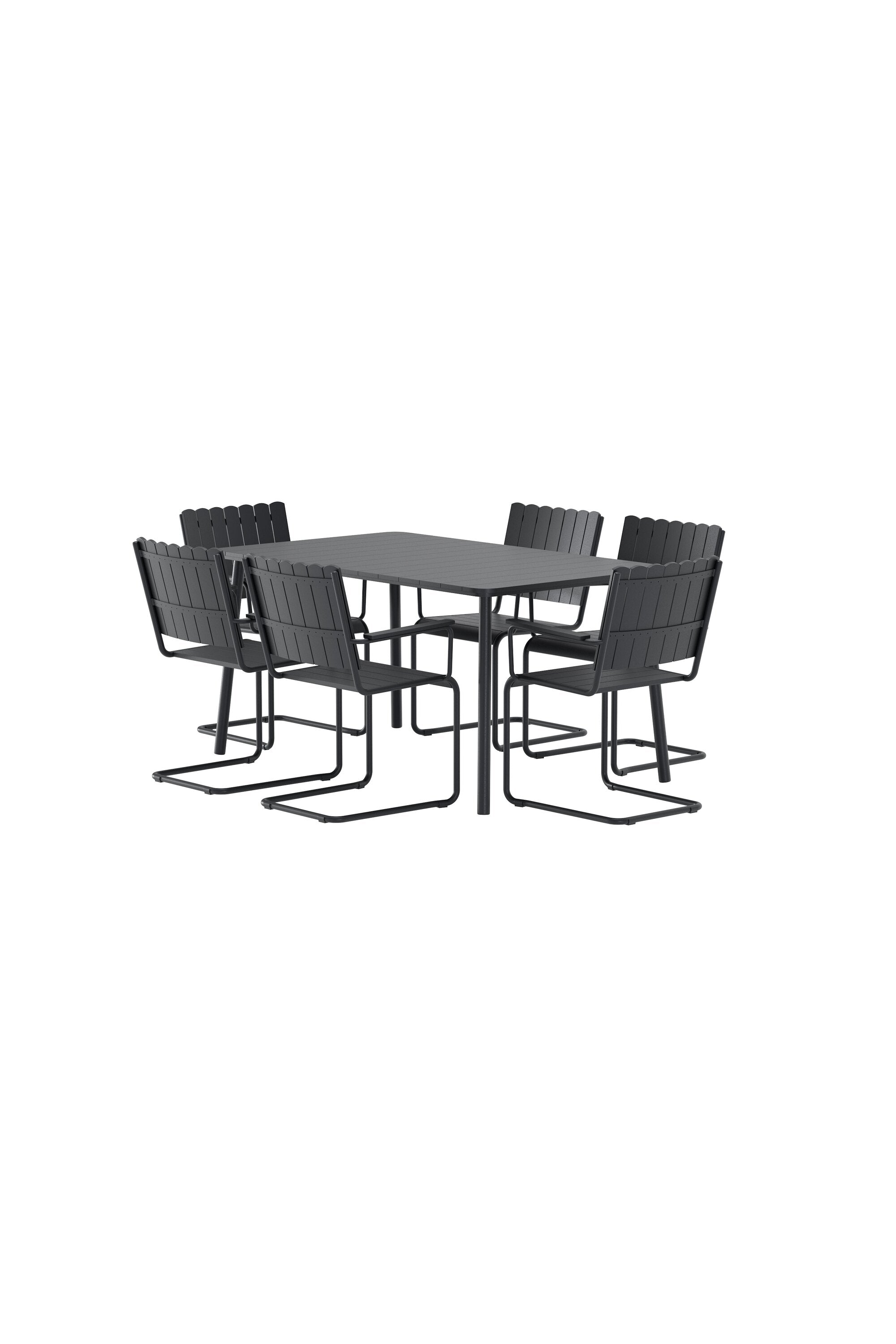 Holmsund Gartentischset in Schwarz präsentiert im Onlineshop von KAQTU Design AG. Gartentischset ist von Venture Home