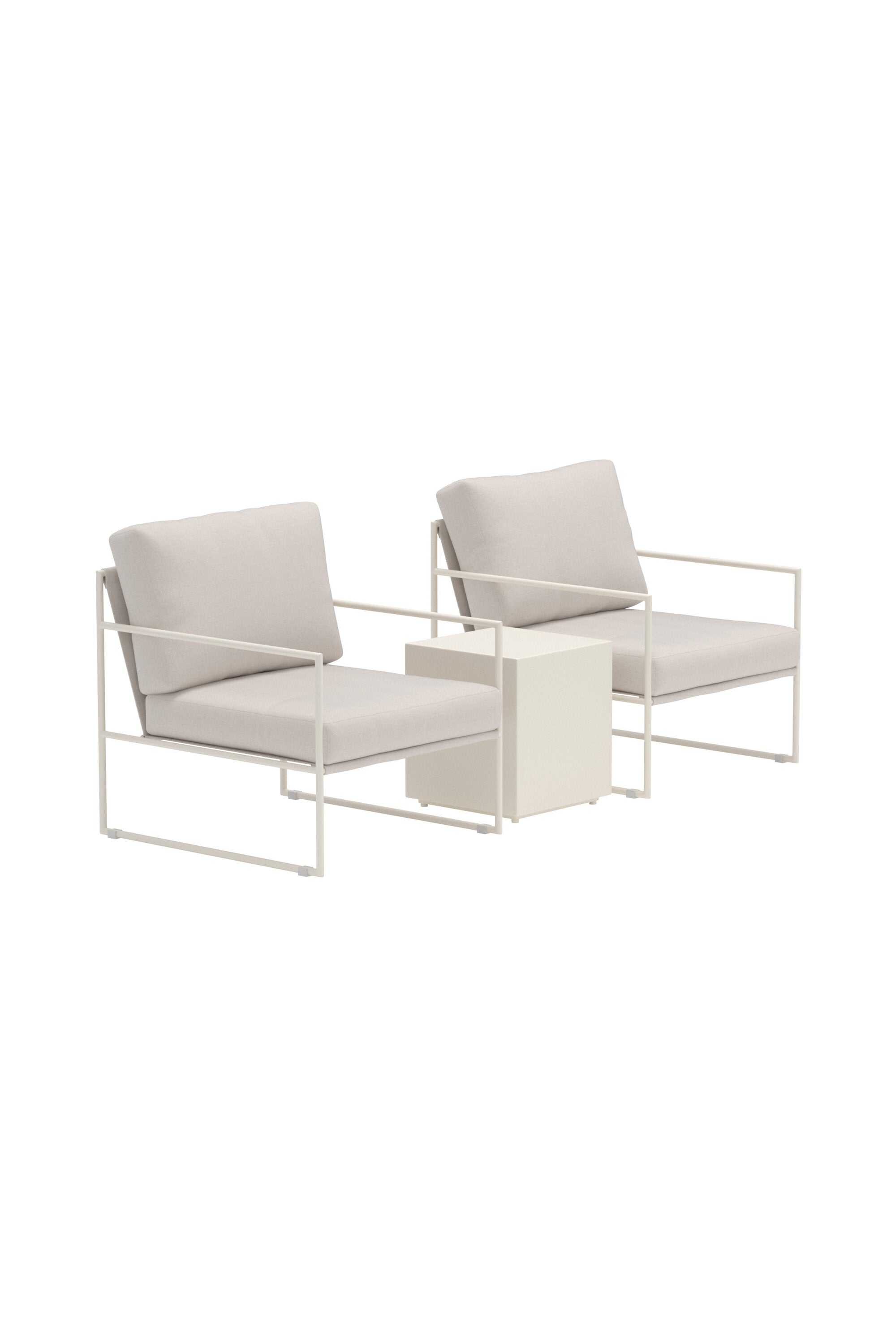 Lissabon Lounge-Set in Beige präsentiert im Onlineshop von KAQTU Design AG. Loungeset ist von Venture Home