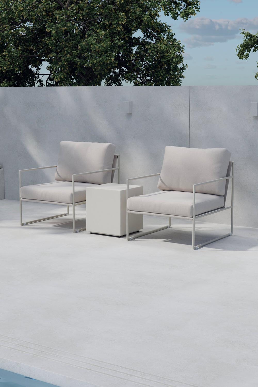Lissabon Lounge-Set in Beige präsentiert im Onlineshop von KAQTU Design AG. Loungeset ist von Venture Home