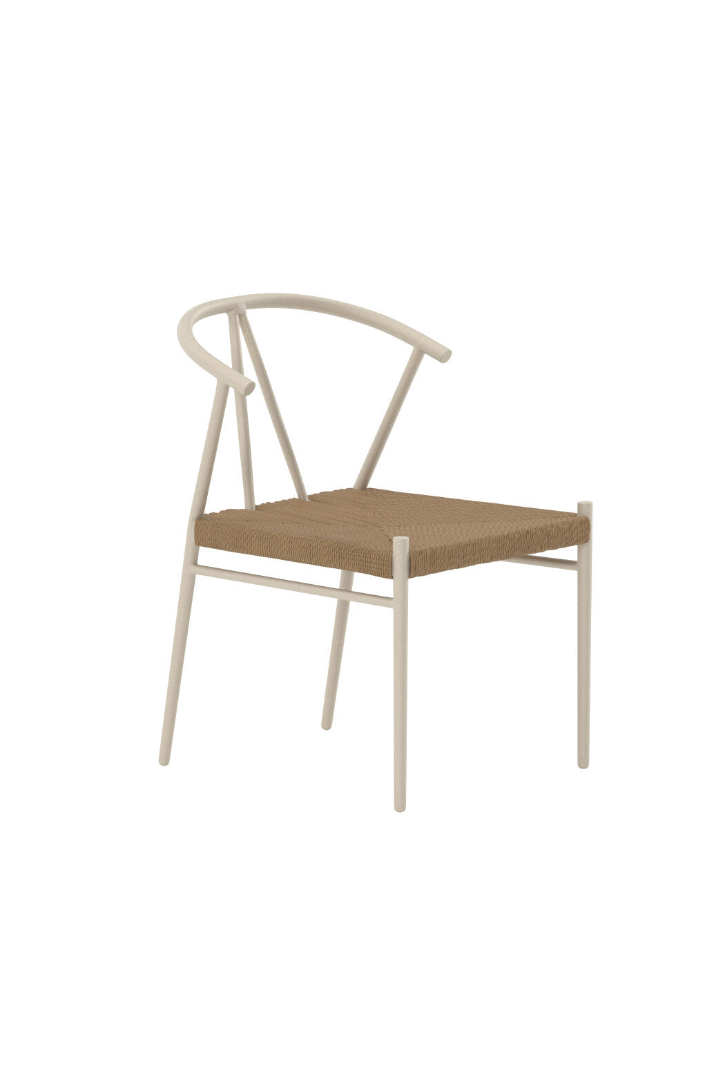 Alfons Esszimmerstuhl in Beige präsentiert im Onlineshop von KAQTU Design AG. Gartenstuhl mit Armlehnen ist von Venture Home