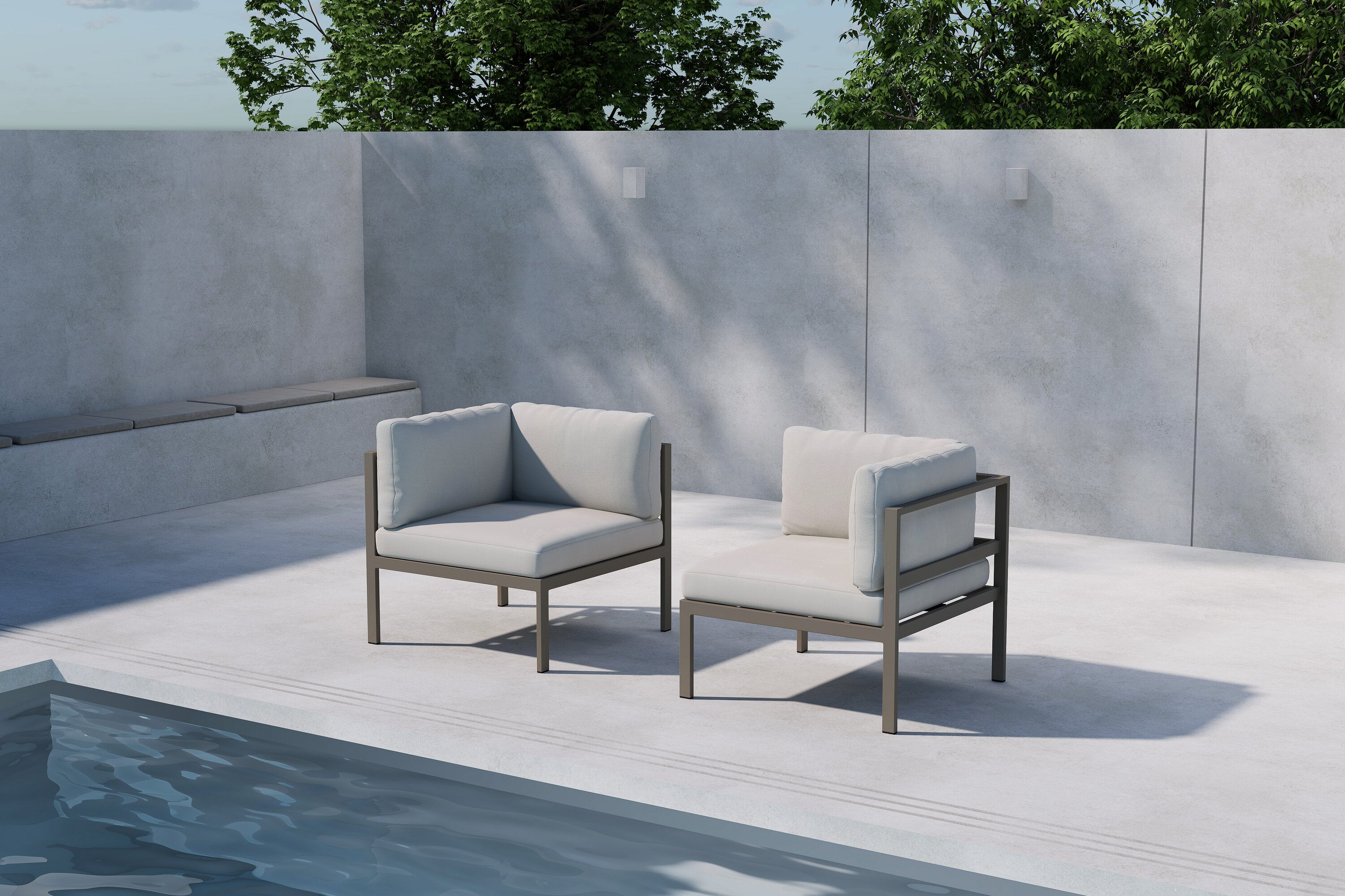 Copacabana Sofa Modul in Braun präsentiert im Onlineshop von KAQTU Design AG. Lounge Sofa ist von Venture Home