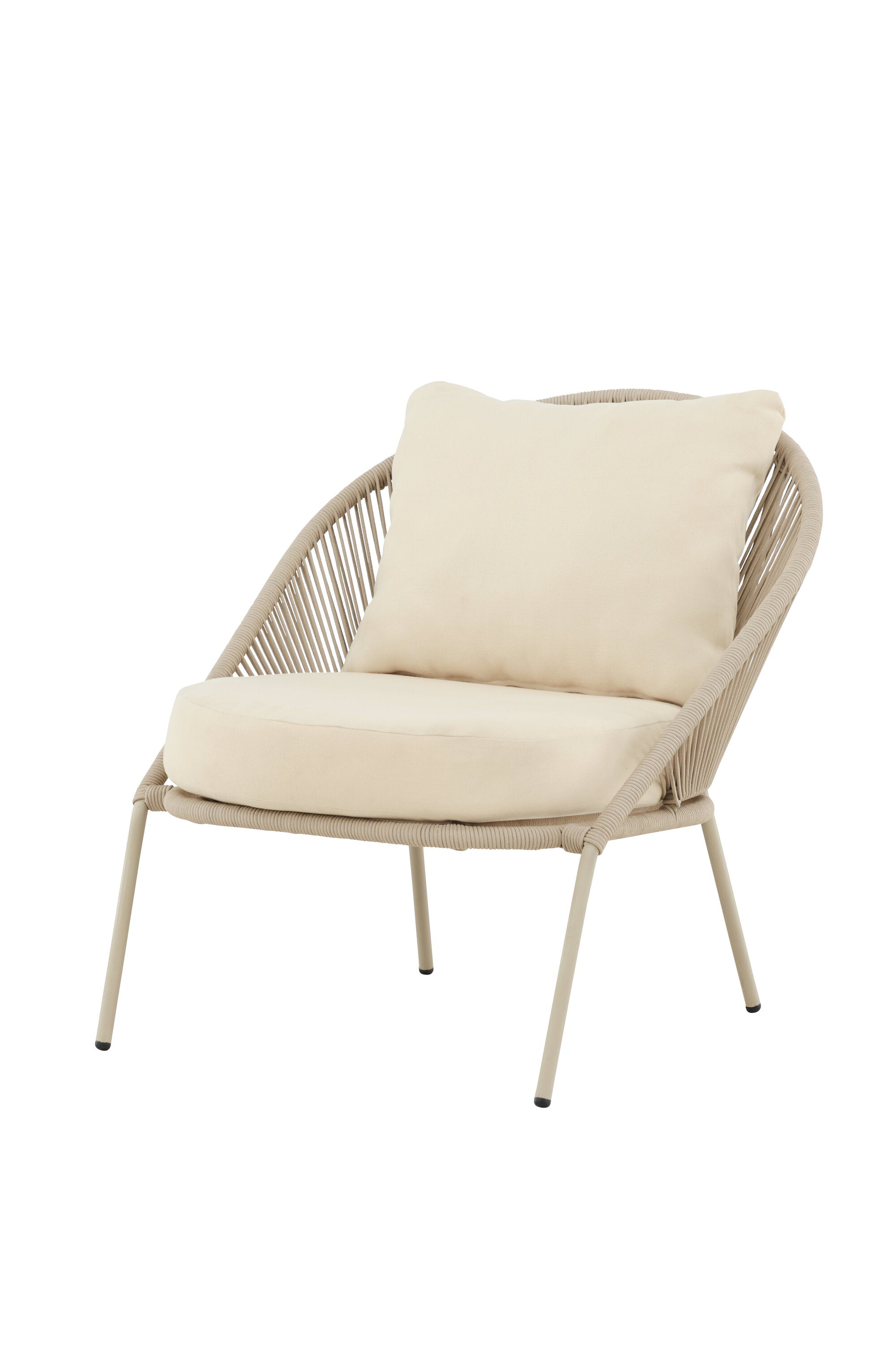 Lindos Loungestuhl in Beige präsentiert im Onlineshop von KAQTU Design AG. Outdoor-Sessel ist von Venture Home