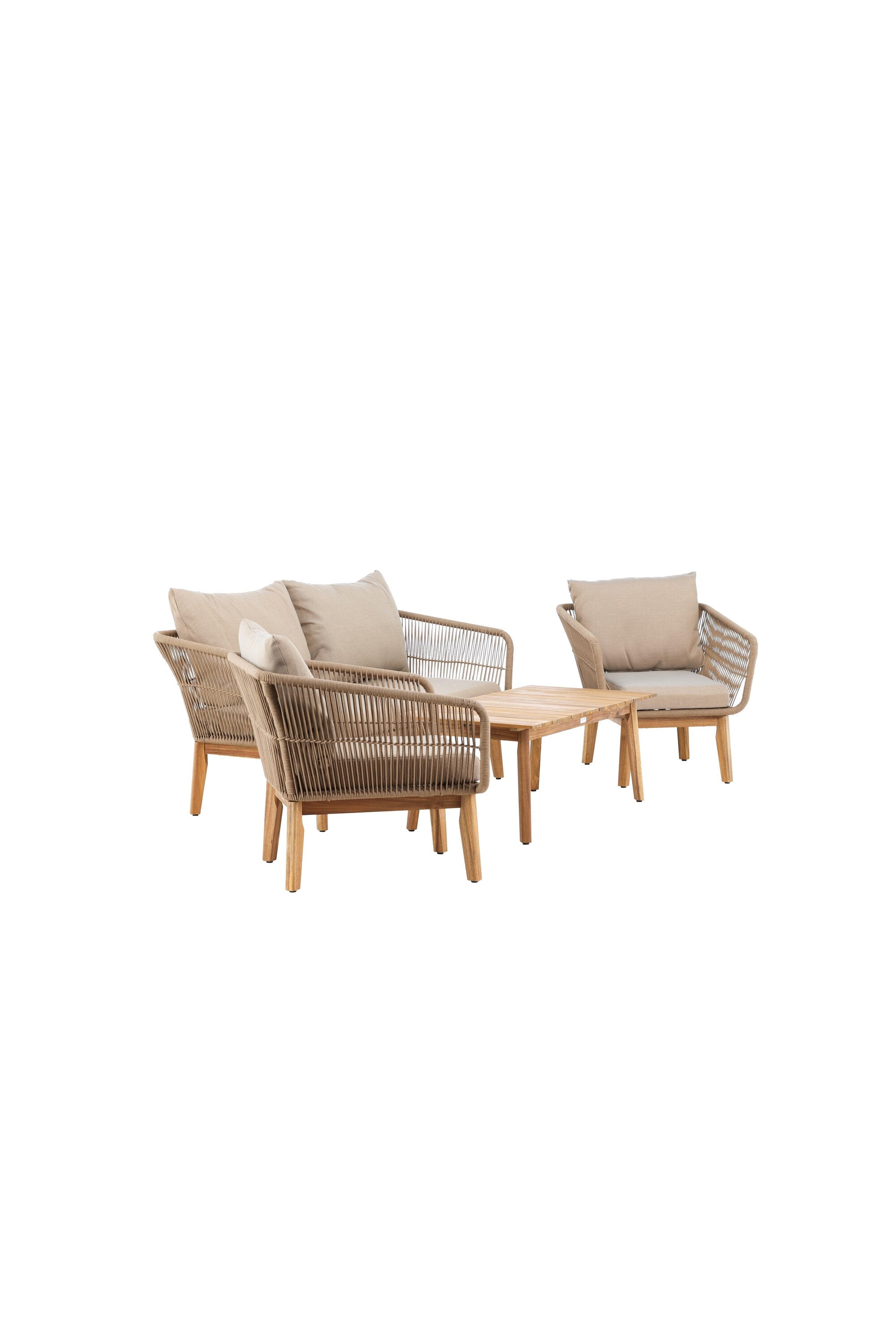 Chania Sofa-Set in Braun präsentiert im Onlineshop von KAQTU Design AG. Loungeset ist von Venture Home