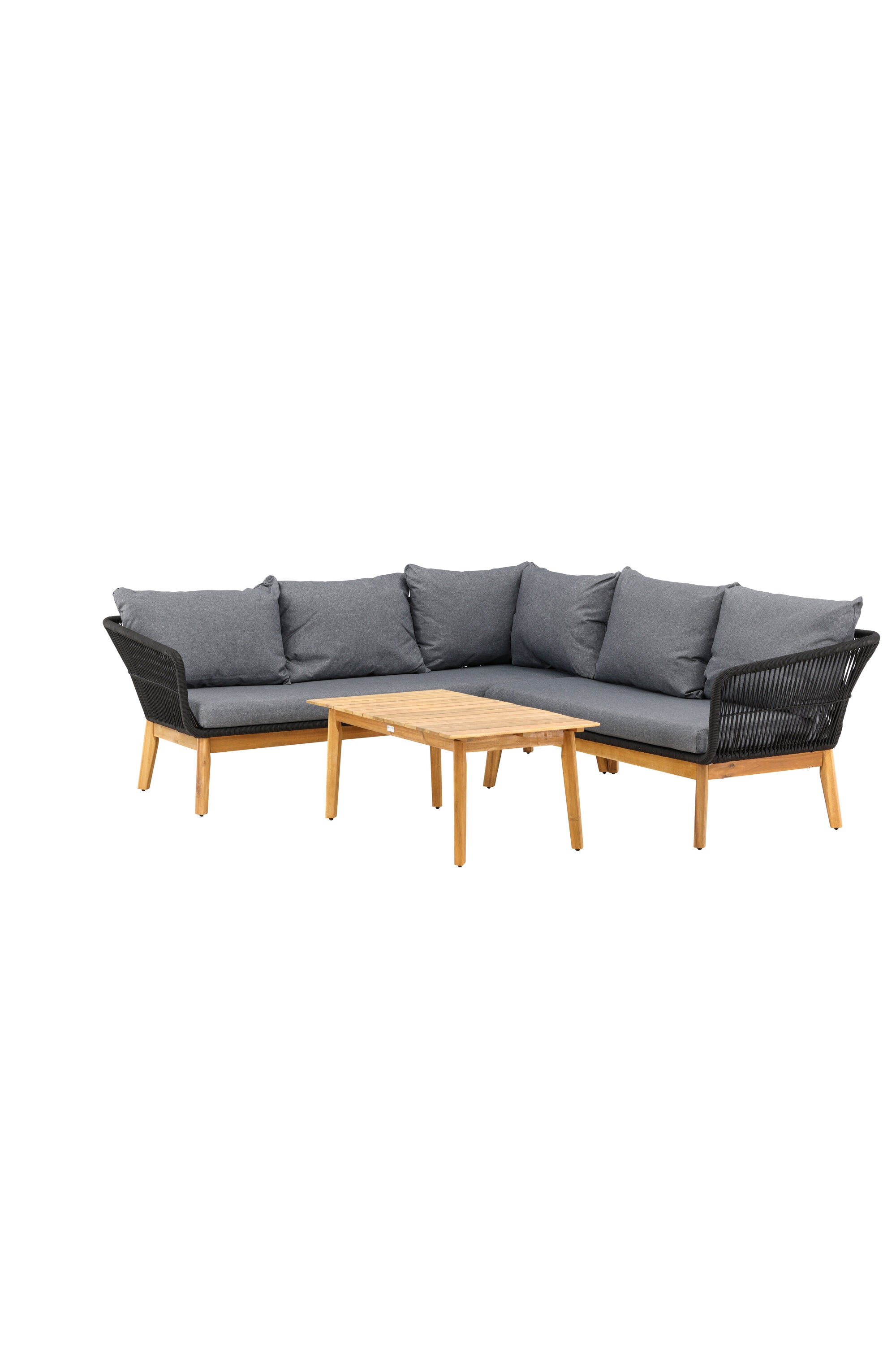 Chania Ecksofa-Set in Schwarz präsentiert im Onlineshop von KAQTU Design AG. Loungeset ist von Venture Home
