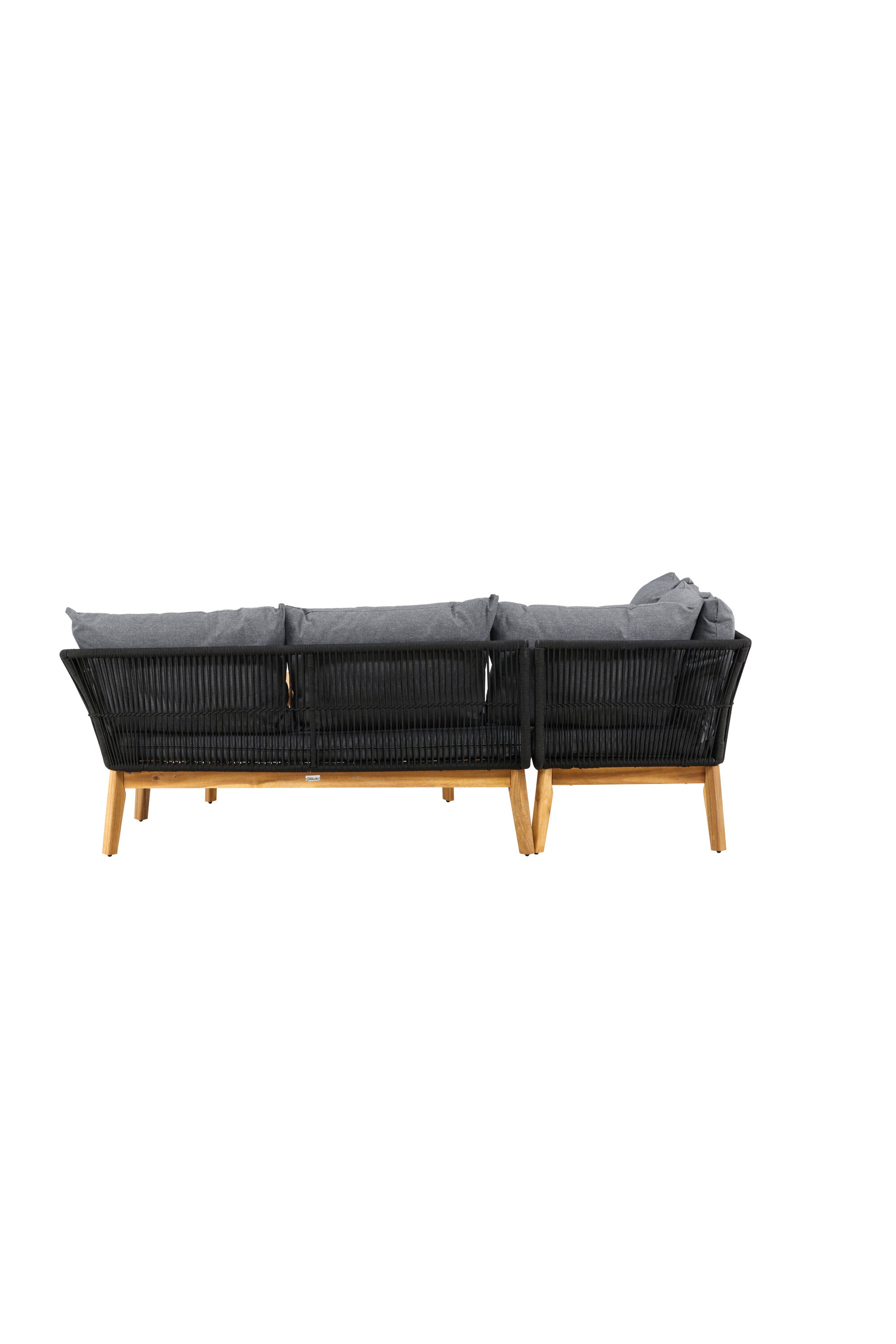 Chania Ecksofa-Set in Schwarz präsentiert im Onlineshop von KAQTU Design AG. Loungeset ist von Venture Home