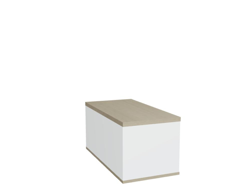 Standard A1L02 - Aufsatzschrank für Container in Kakao präsentiert im Onlineshop von KAQTU Design AG. Korpus ist von Mdd