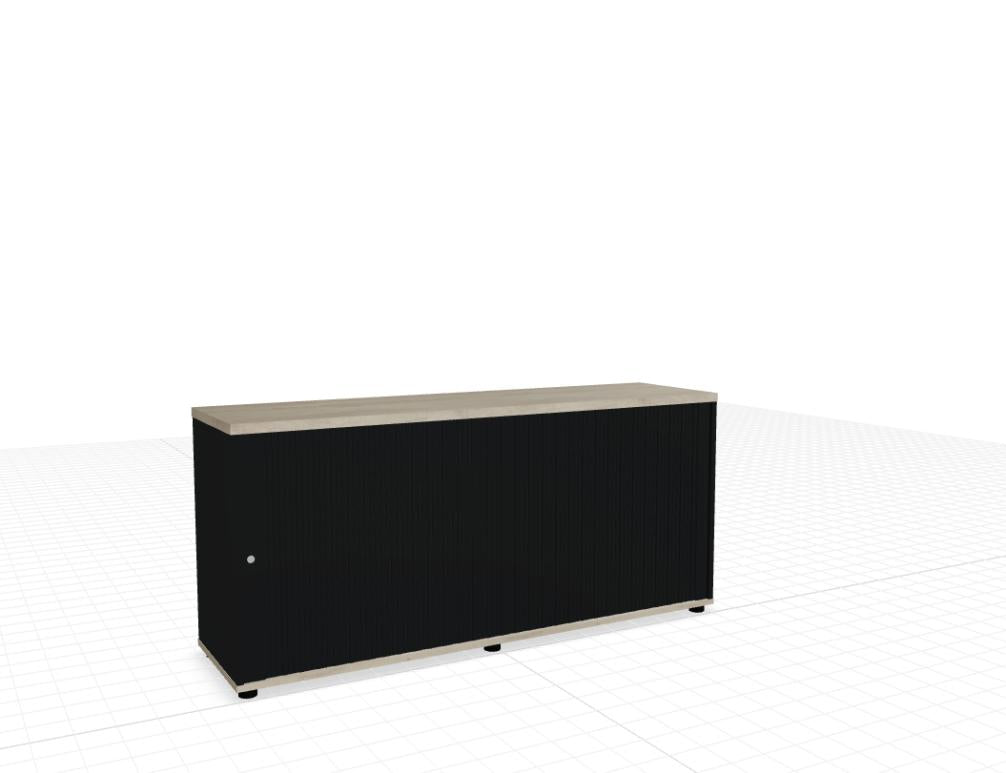 Standard A2L16 - Jalousieschrank in Eiche Natur präsentiert im Onlineshop von KAQTU Design AG. Büroschrank ist von Mdd