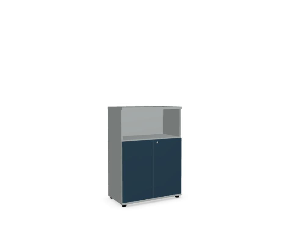 Color A3404HZ - Halbregal in Aluminium präsentiert im Onlineshop von KAQTU Design AG. Standregal ist von Mdd
