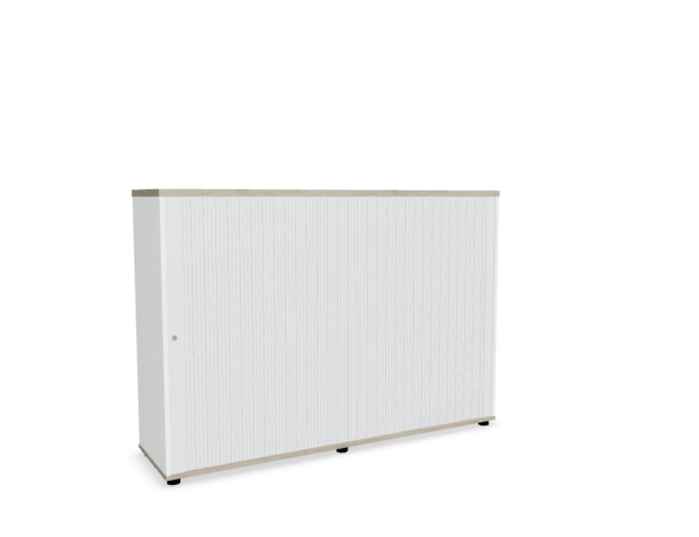 Standard A3L08 - Jalousieschrank in Eiche Natur präsentiert im Onlineshop von KAQTU Design AG. Büroschrank ist von Mdd
