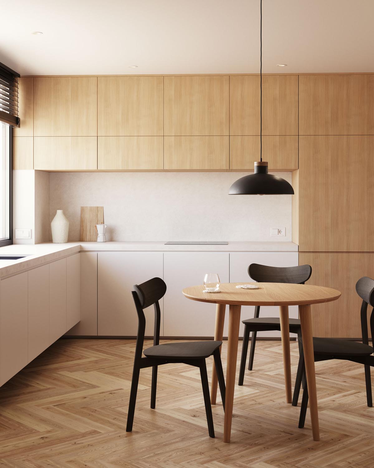 Gotram Hängelampe, schwarz: Zeitloses Design von Kave Home.