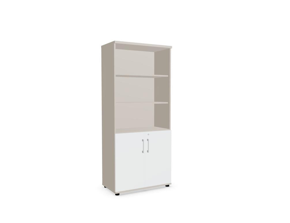 Standard A5404K - Halbregal in Weiss Pastell präsentiert im Onlineshop von KAQTU Design AG. Standregal ist von Mdd