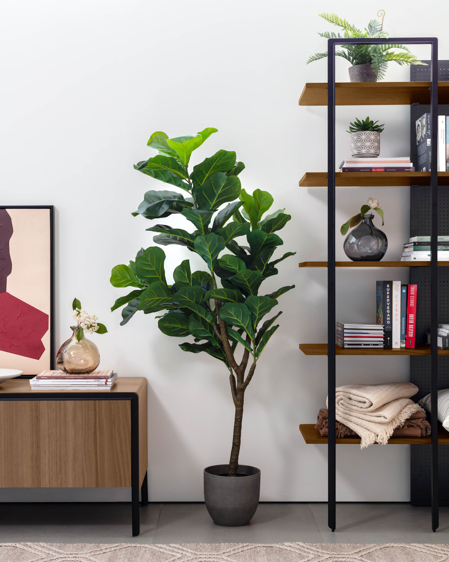 Brenna kleine blaue Vase in Blau, Klar präsentiert im Onlineshop von KAQTU Design AG. Vase ist von Kave Home