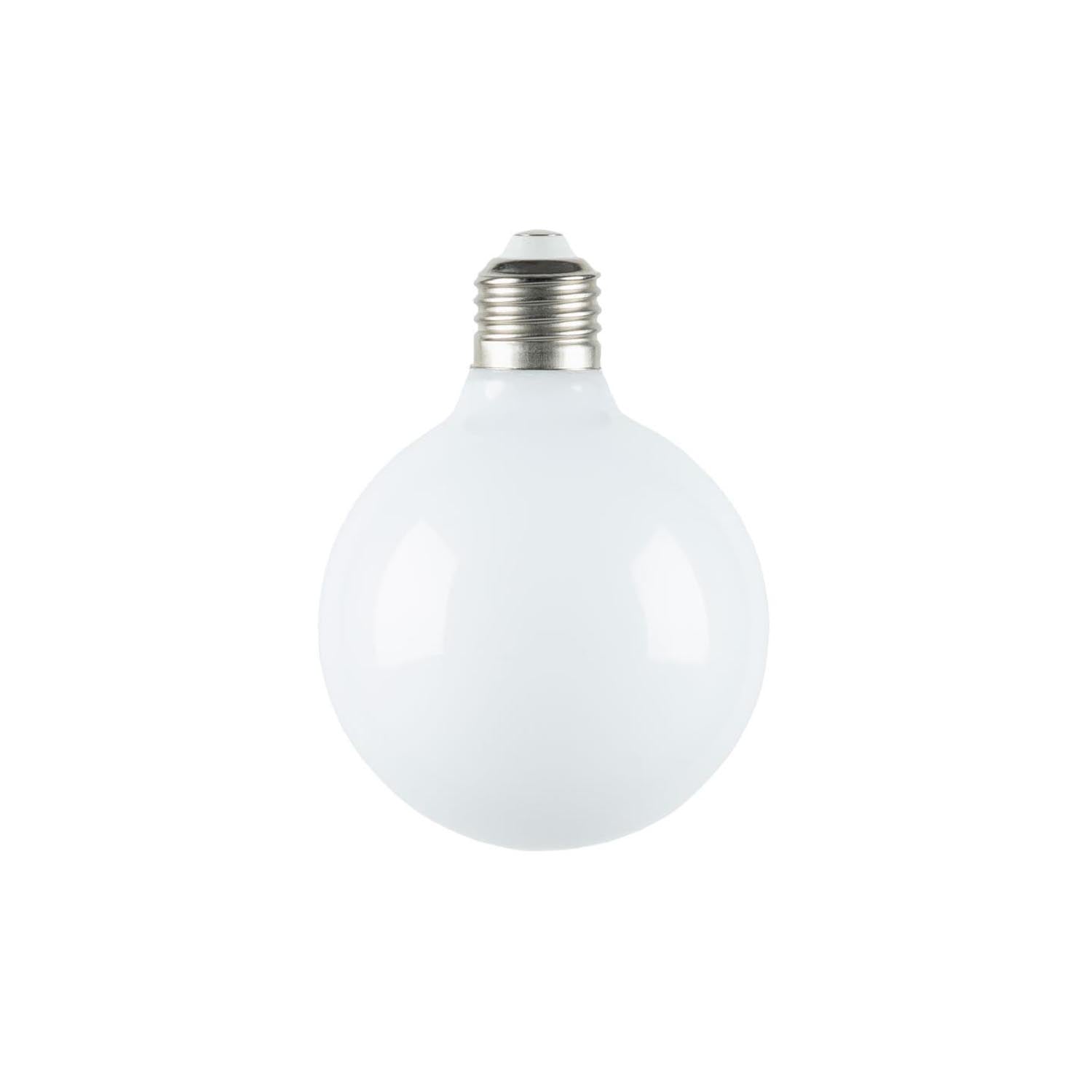 LED-Glühbirne Bulb E27, 6W und 95 mm warmes Licht in Klar, Weiss präsentiert im Onlineshop von KAQTU Design AG. Leuchtmittel ist von Kave Home