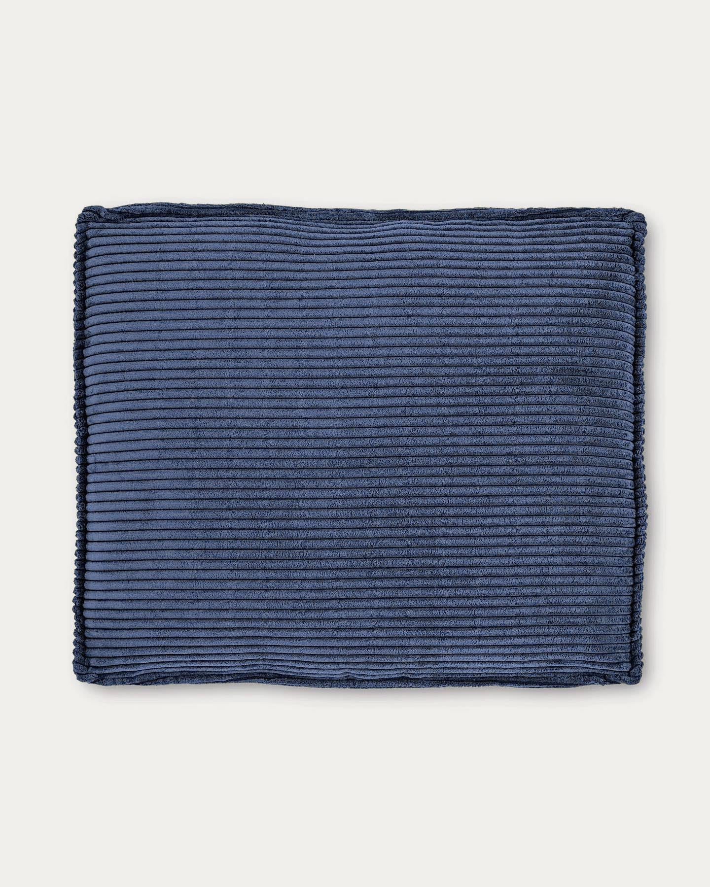 Kissen Blok, schwer entflammbar mit dickem Cord in Blau, 50 x 60 cm in Blau präsentiert im Onlineshop von KAQTU Design AG. Deko Kissen ist von Kave Home