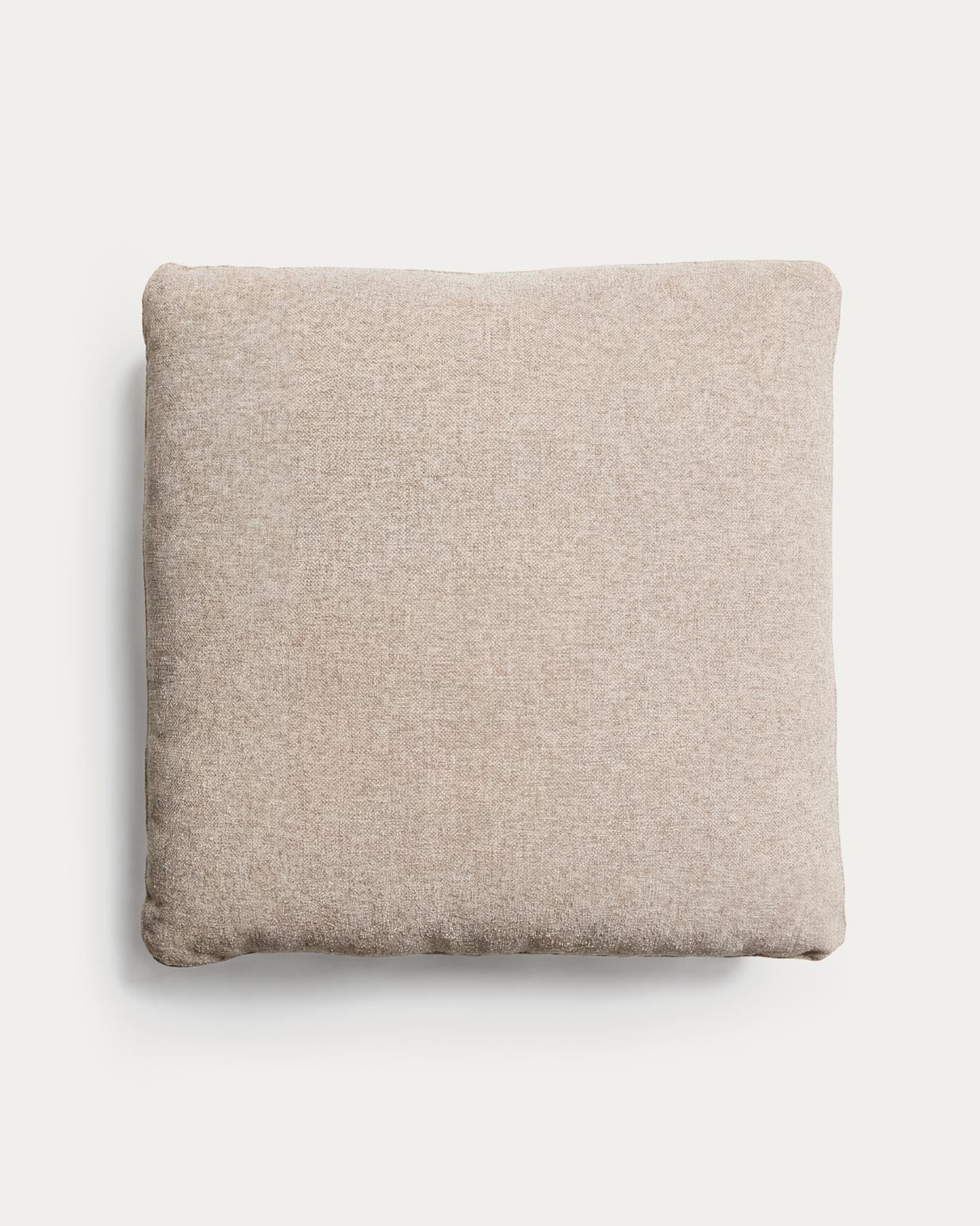 Kissen Blok in beiger Chenille, 60 x 60 cm in Beige präsentiert im Onlineshop von KAQTU Design AG. Deko Kissen ist von Kave Home