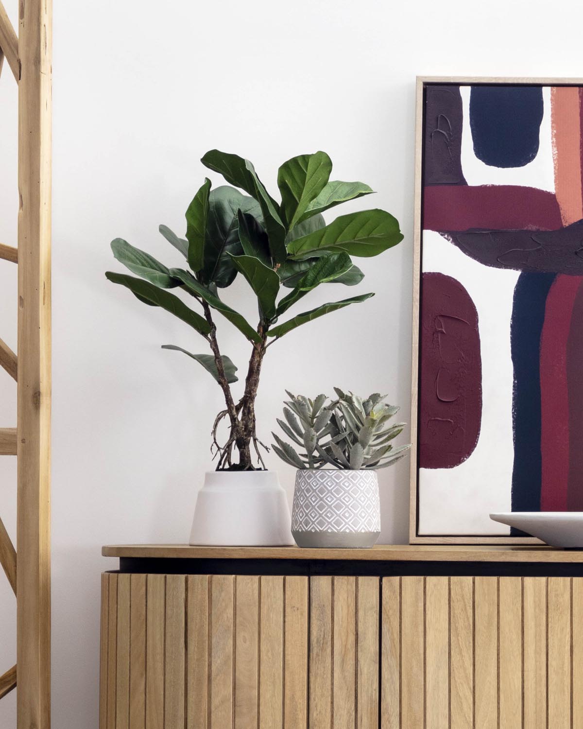 Lyrata Kunstpflanze 60 cm: Pflegeleichtes Grün für Ihr Zuhause.