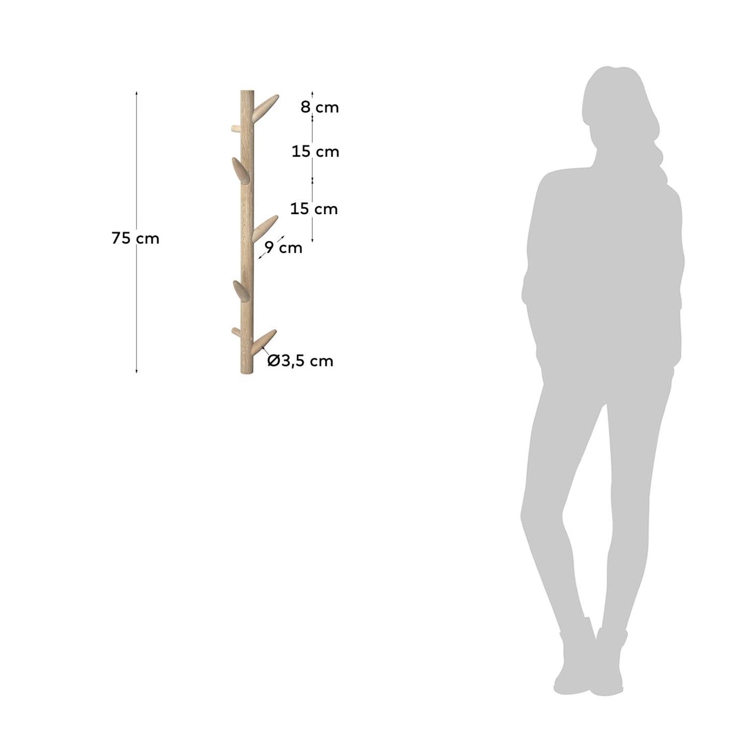 Stilvoller Natane Wandhaken aus 100% Birkenholz – ideal für Flur, Schlafzimmer und Badezimmer. Praktisch und ästhetisch zugleich!