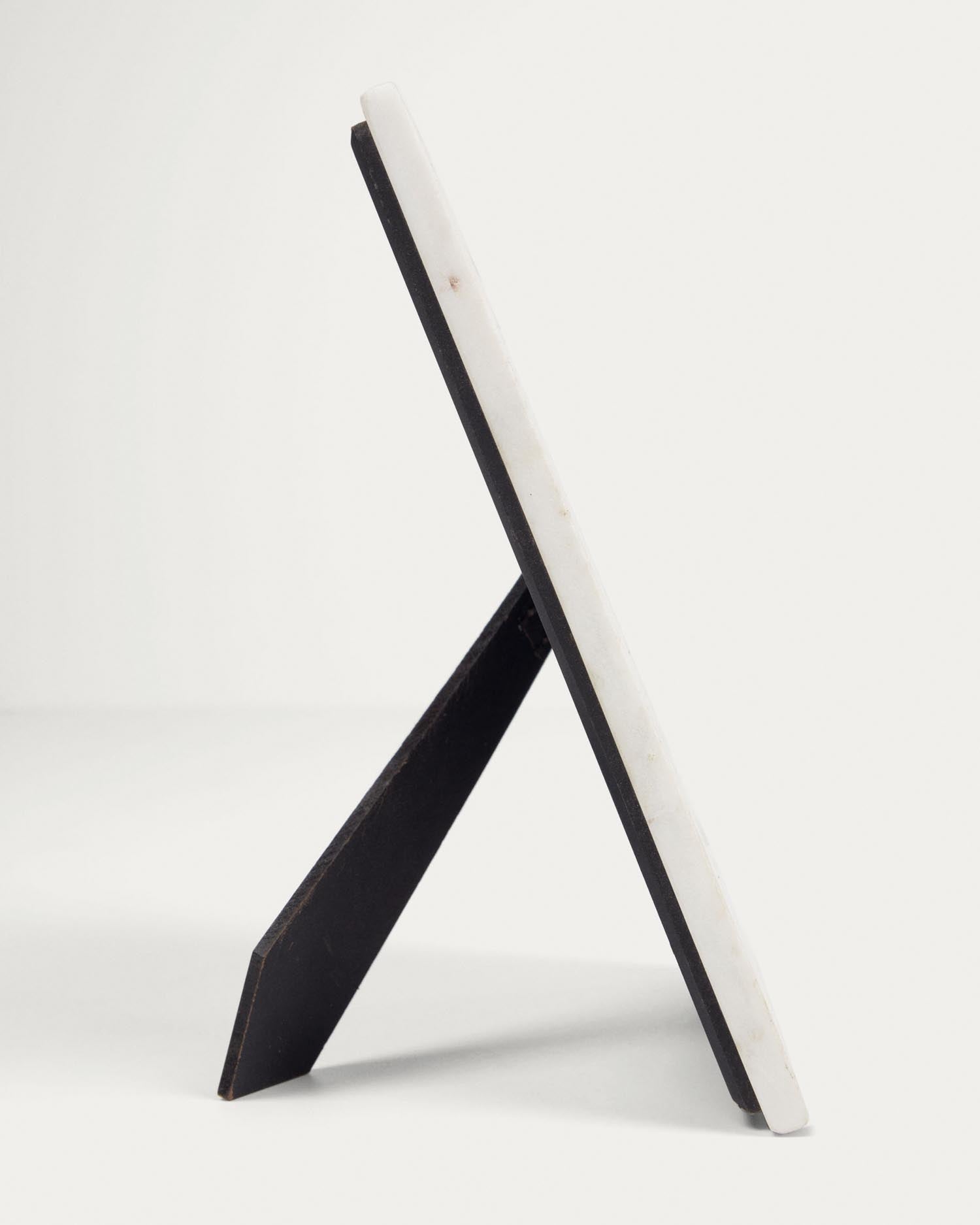 Vittoria Bilderrahmen aus hochwertigem Marmor in elegantem Schwarz und Weiß, 23 x 18 cm – stilvolles Zuhause für Ihre wertvollsten Fotos.