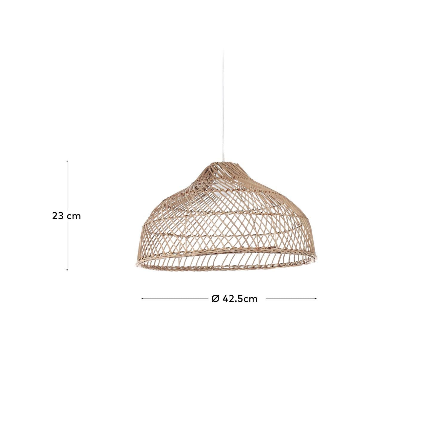 Lampenschirm für Lampe Dyara 100% Rattan Ø 41 cm in Natur präsentiert im Onlineshop von KAQTU Design AG. Lampenschirm ist von Kave Home
