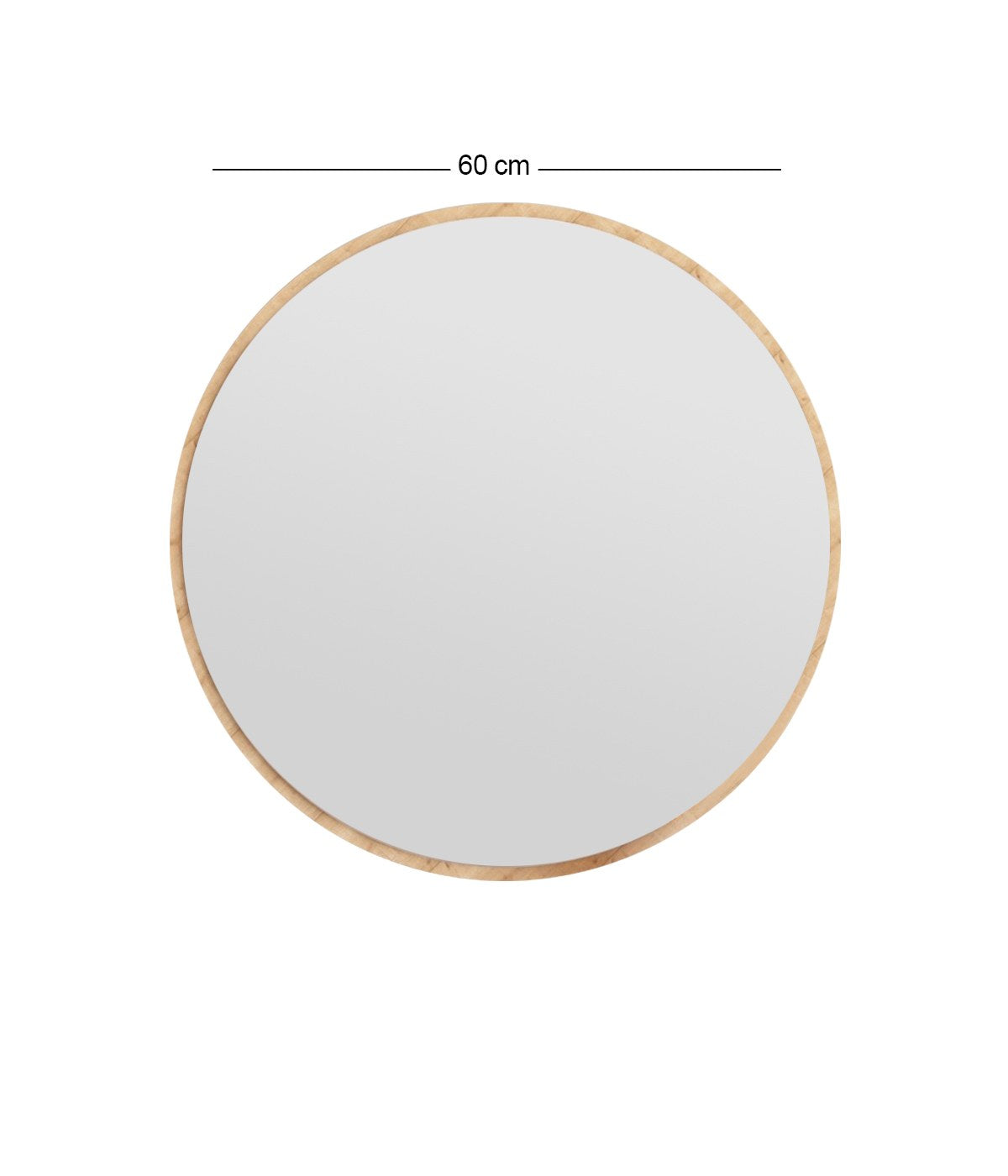 Verleihen Sie Ihrem Zuhause mit dem Ozze Spiegel von Hanah Home einen Hauch von Eleganz. Dieser runde, nachhaltige Spiegel aus 100% MDF ist der perfekte Blickfang.