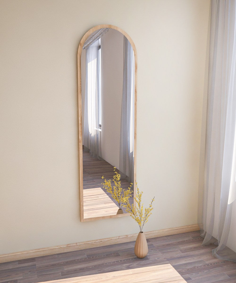 Emma Spiegel - Natürlich in Natürlich präsentiert im Onlineshop von KAQTU Design AG. Wandspiegel ist von Hanah Home