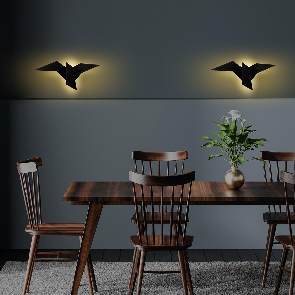 Pacalı Wandleuchte - Schwarz in Schwarz präsentiert im Onlineshop von KAQTU Design AG. Wandleuchte ist von Opviq