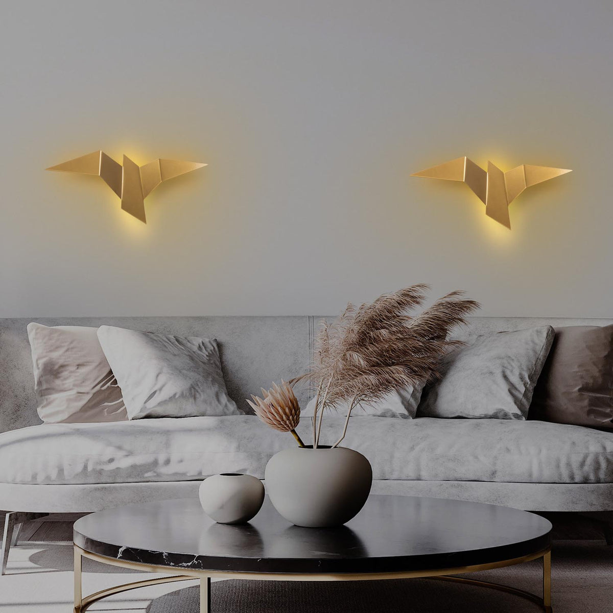 Pacalı Wandleuchte - Gold in Gold präsentiert im Onlineshop von KAQTU Design AG. Wandleuchte ist von Opviq