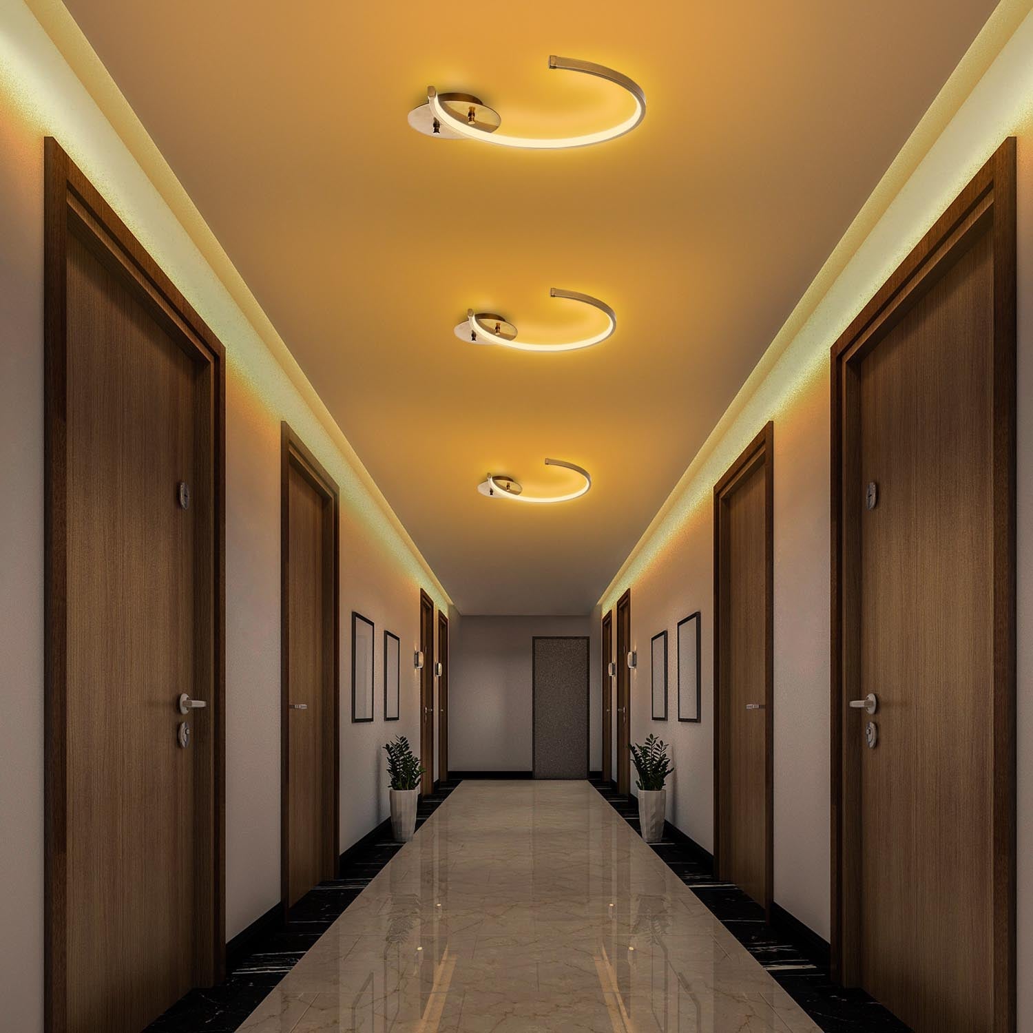 Erleben Sie die Moon Deckenleuchte von Opviq in elegantem Gold – ein zeitloses Design, das jeden Raum mit warmem Licht und opulentem Stil verzaubert.