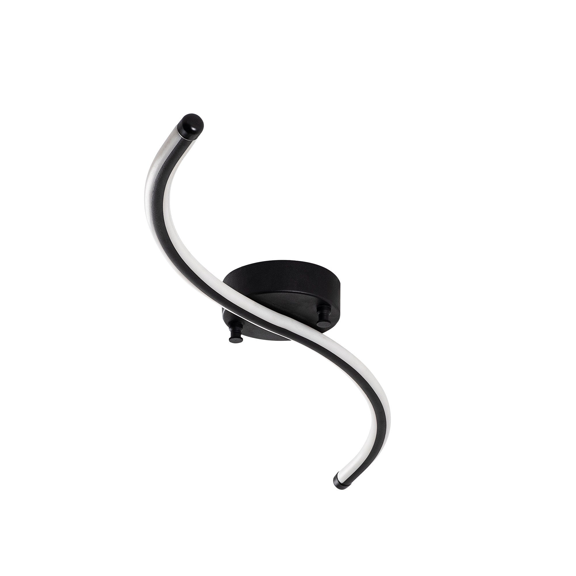 Die Yılan Deckenleuchte von Opviq in edlem Schwarz bietet zeitlose Eleganz und warmes Licht, ideal für stilvolle Akzente in jedem Raum.