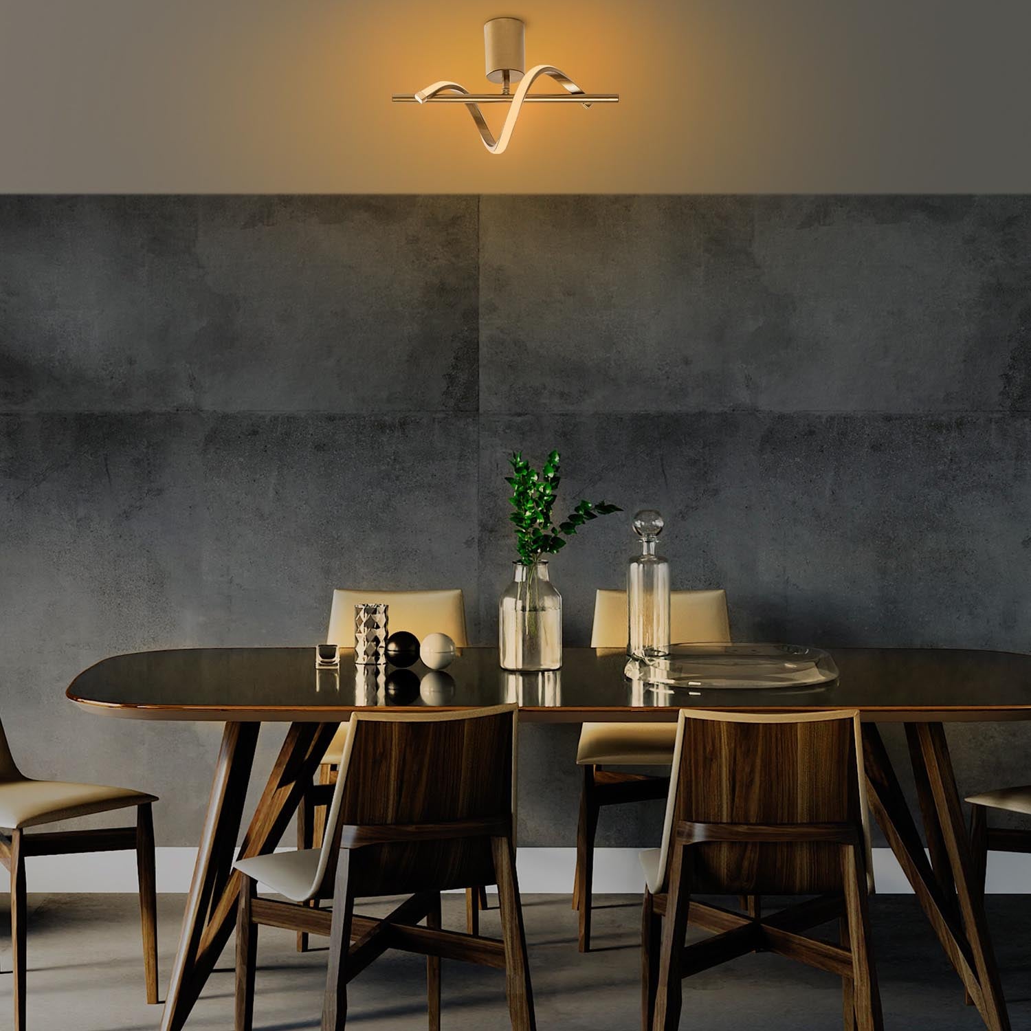 Entdecken Sie die Lıkma Pendelleuchte in Gold von Opviq – ein elegantes Highlight für Ihr Zuhause, das Stil und Wärme ausstrahlt.